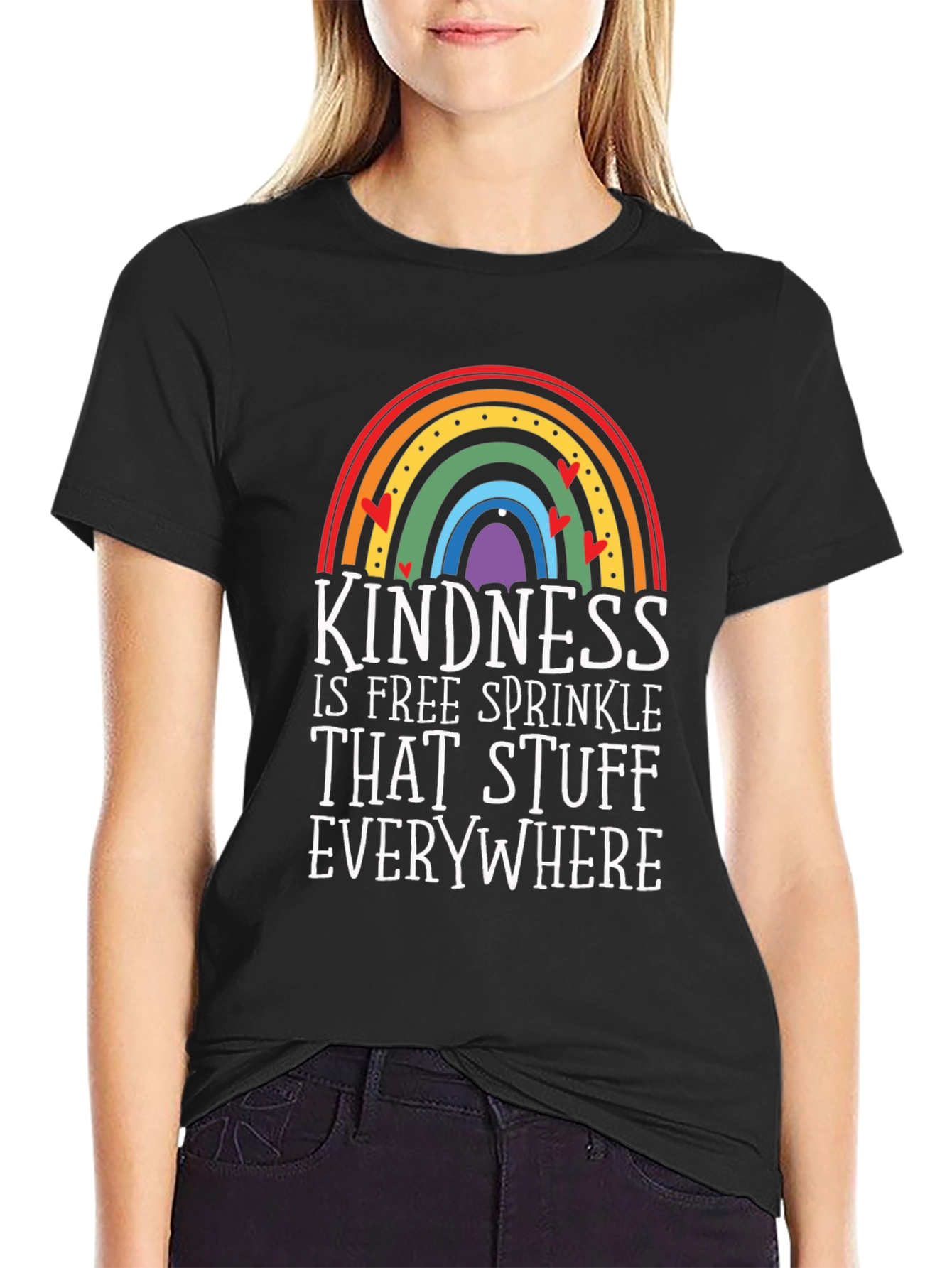 Kindness Rainbow Graphic Tee