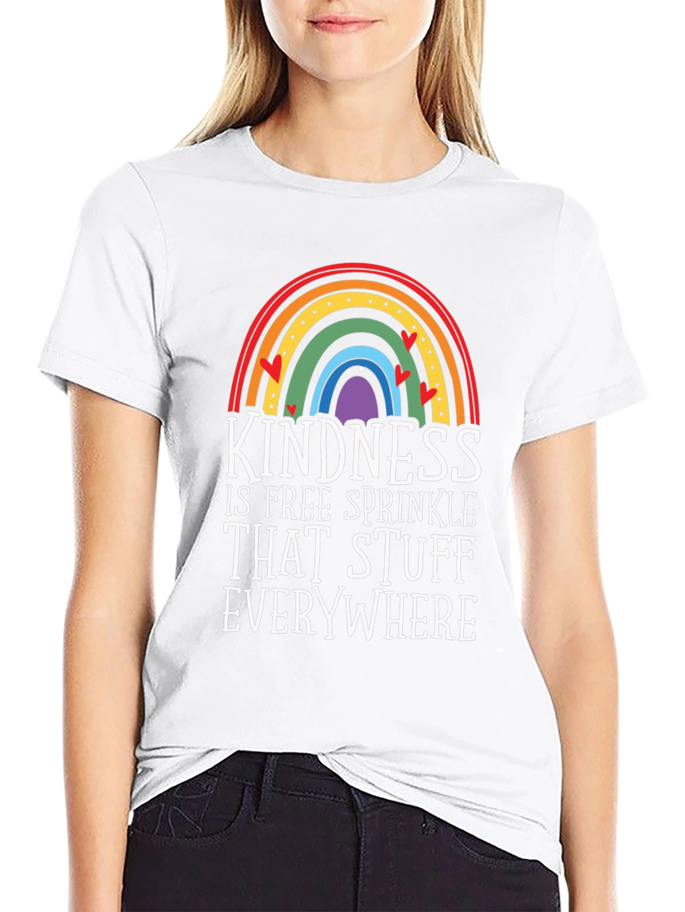 Kindness Rainbow Graphic Tee