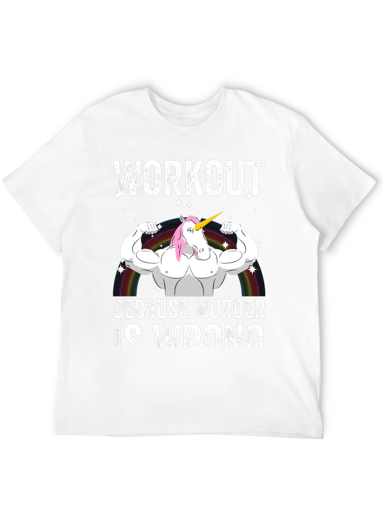 Workout Because Murder Is Wrong T-Shirt