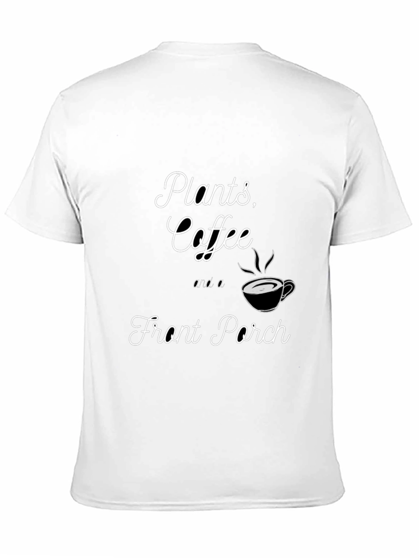 Plants Coffee Front Porch Graphic T-Shirt