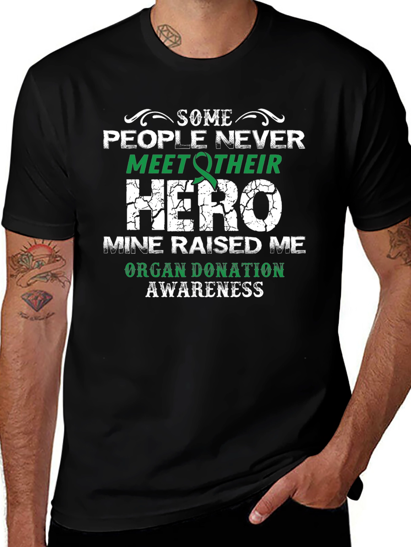 Organ Donation Awareness T-Shirt Hero