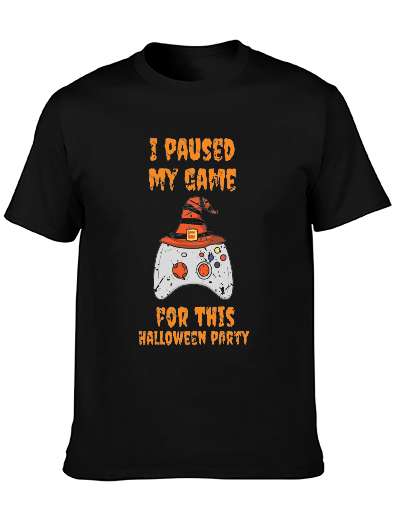 Funny Halloween Gamer T-Shirt - I Paused My Game