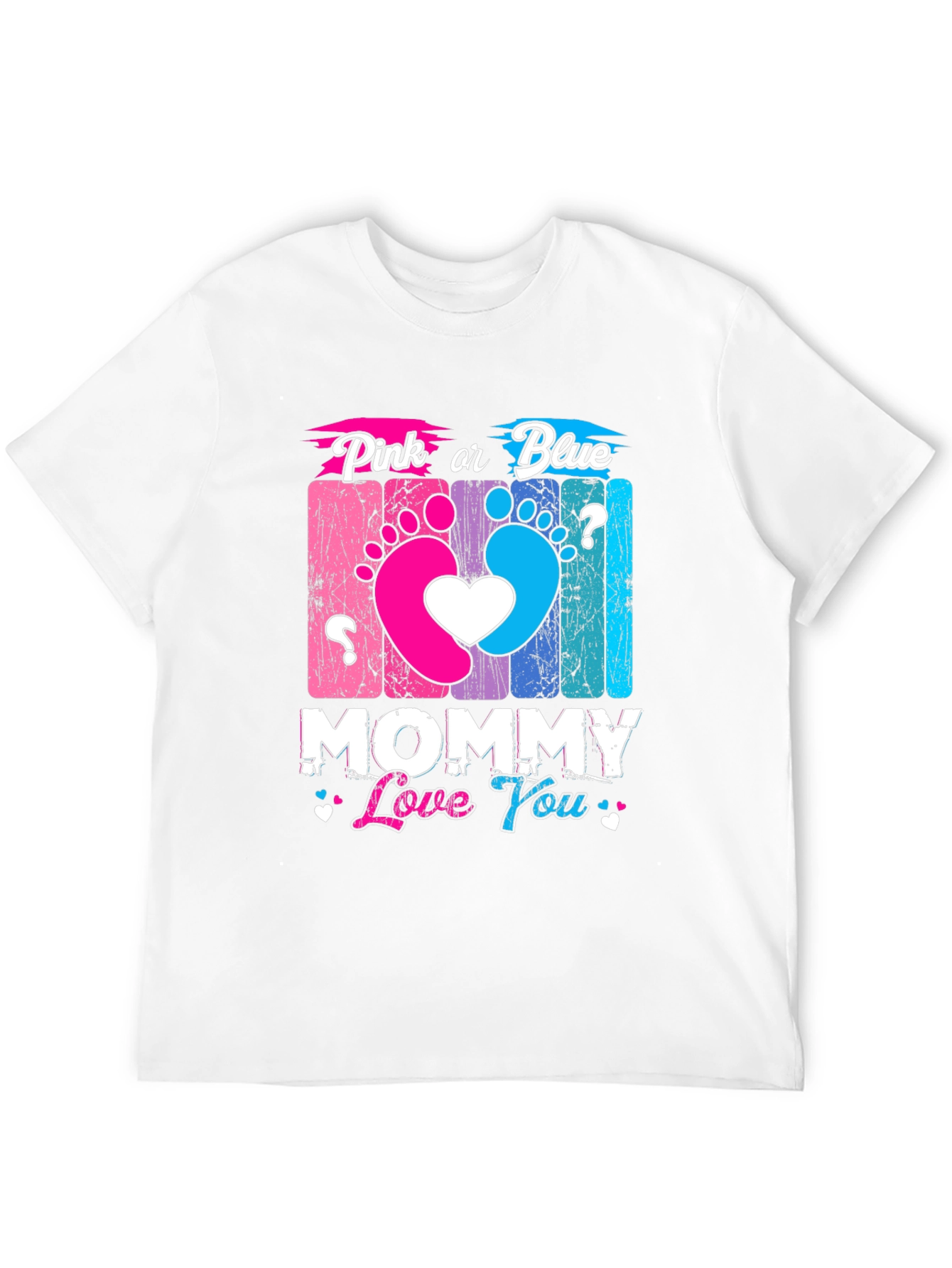Pink or Blue Mommy T-Shirt - Gender Reveal
