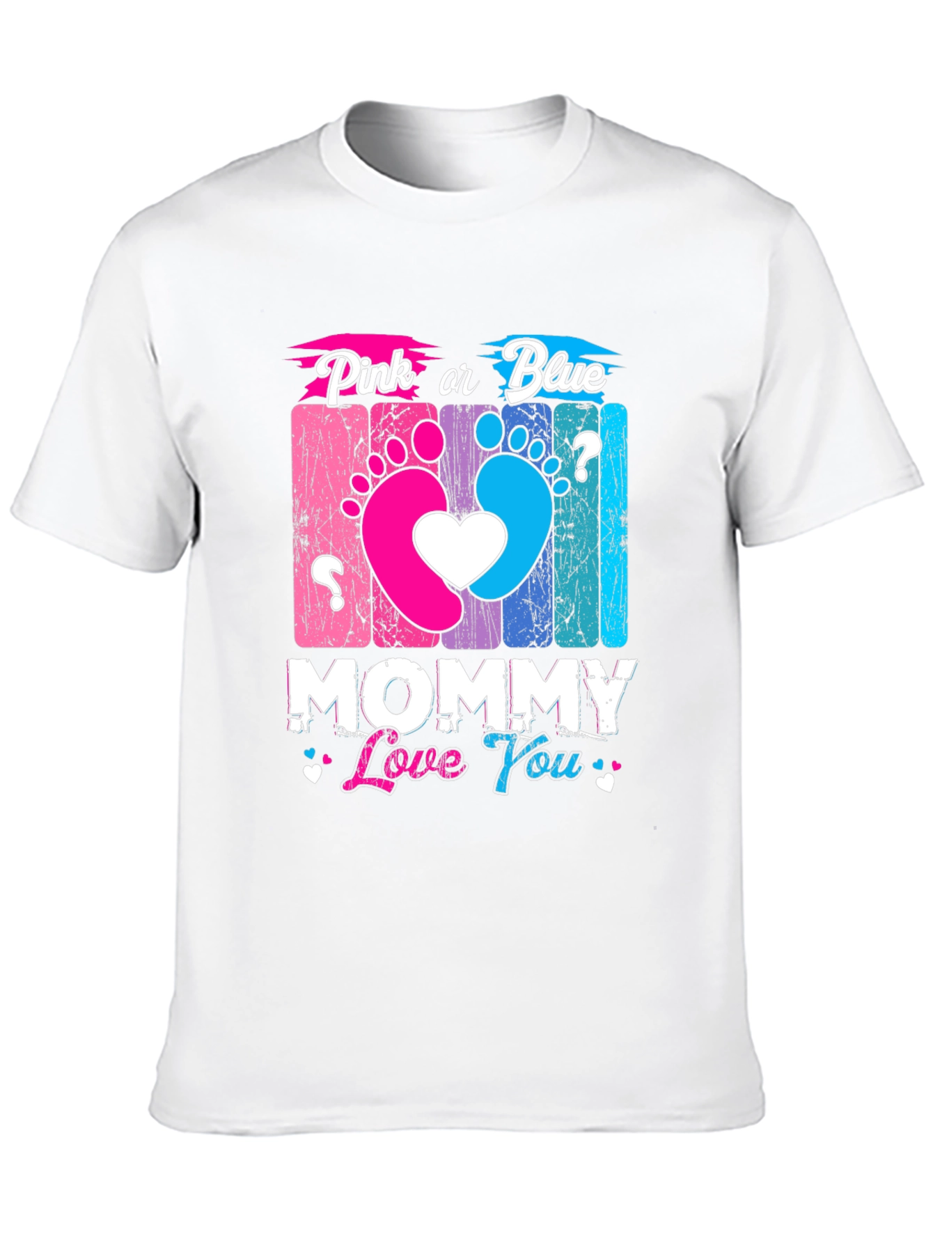Pink or Blue Mommy T-Shirt - Gender Reveal