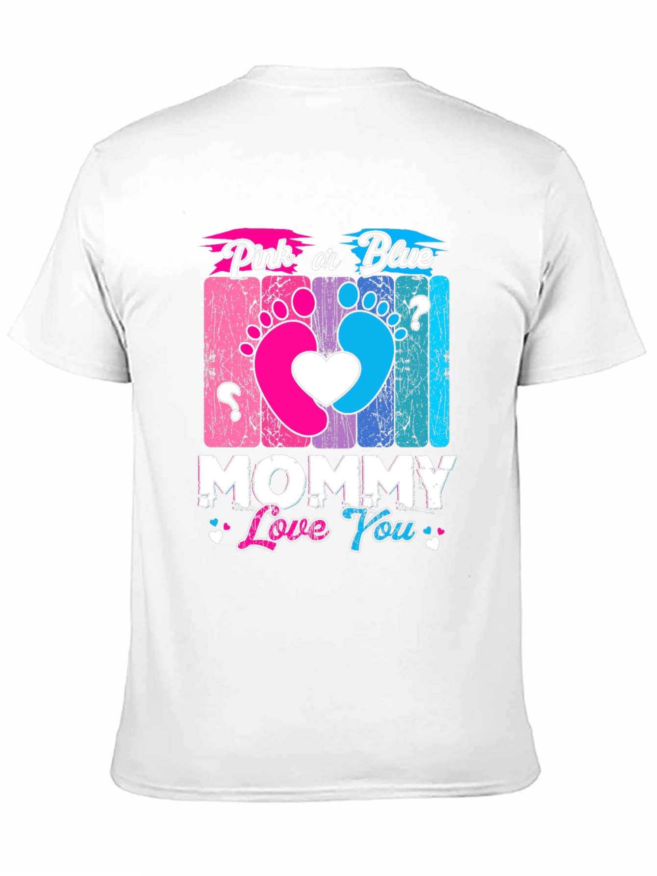 Pink or Blue Mommy T-Shirt - Gender Reveal