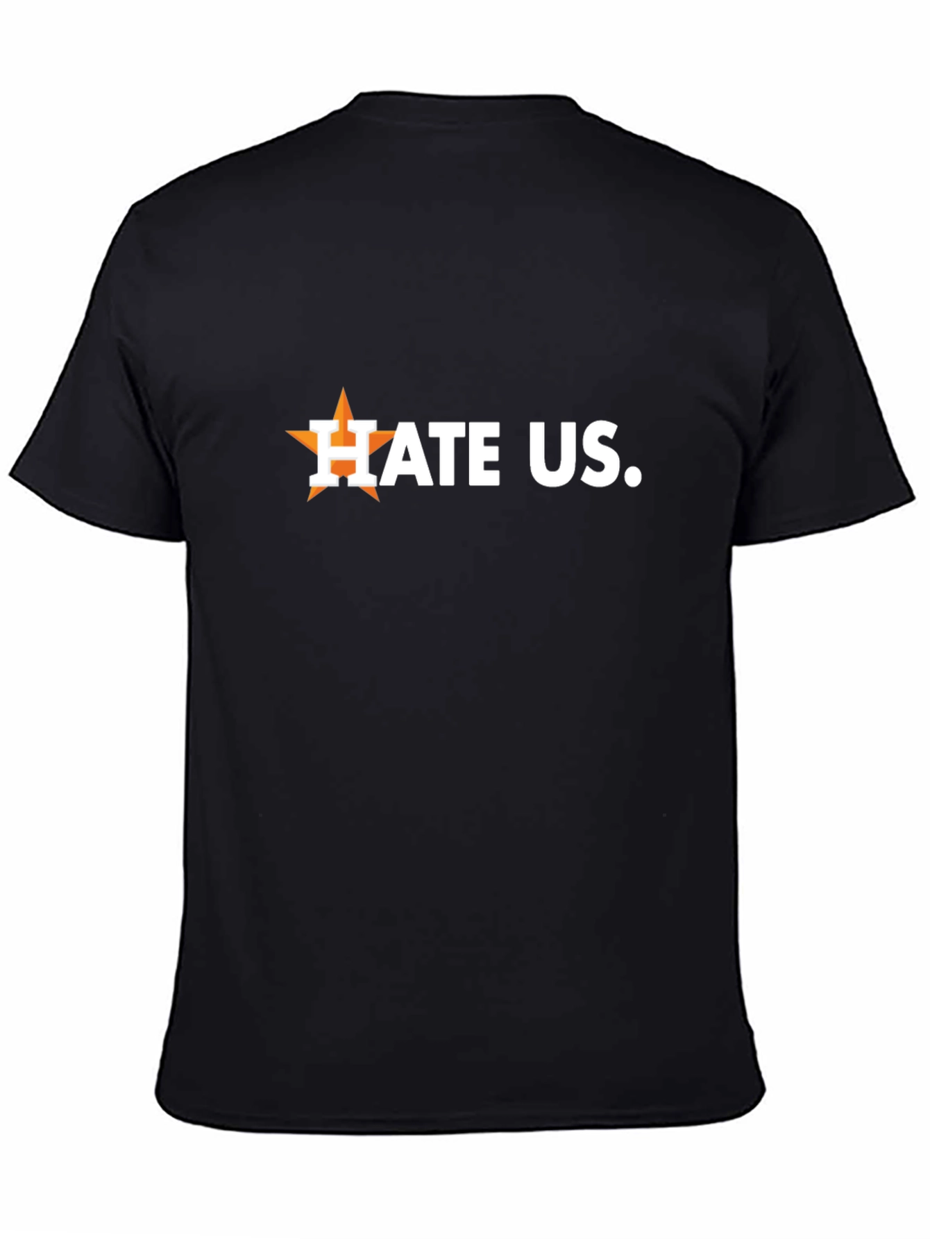 Hate Us Black Graphic T-Shirt