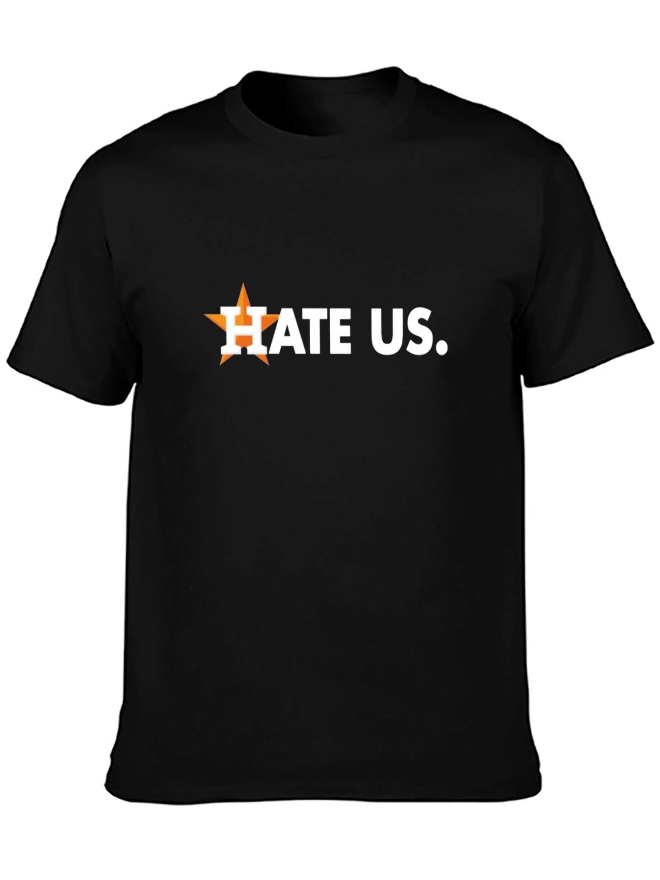 Hate Us Black Graphic T-Shirt