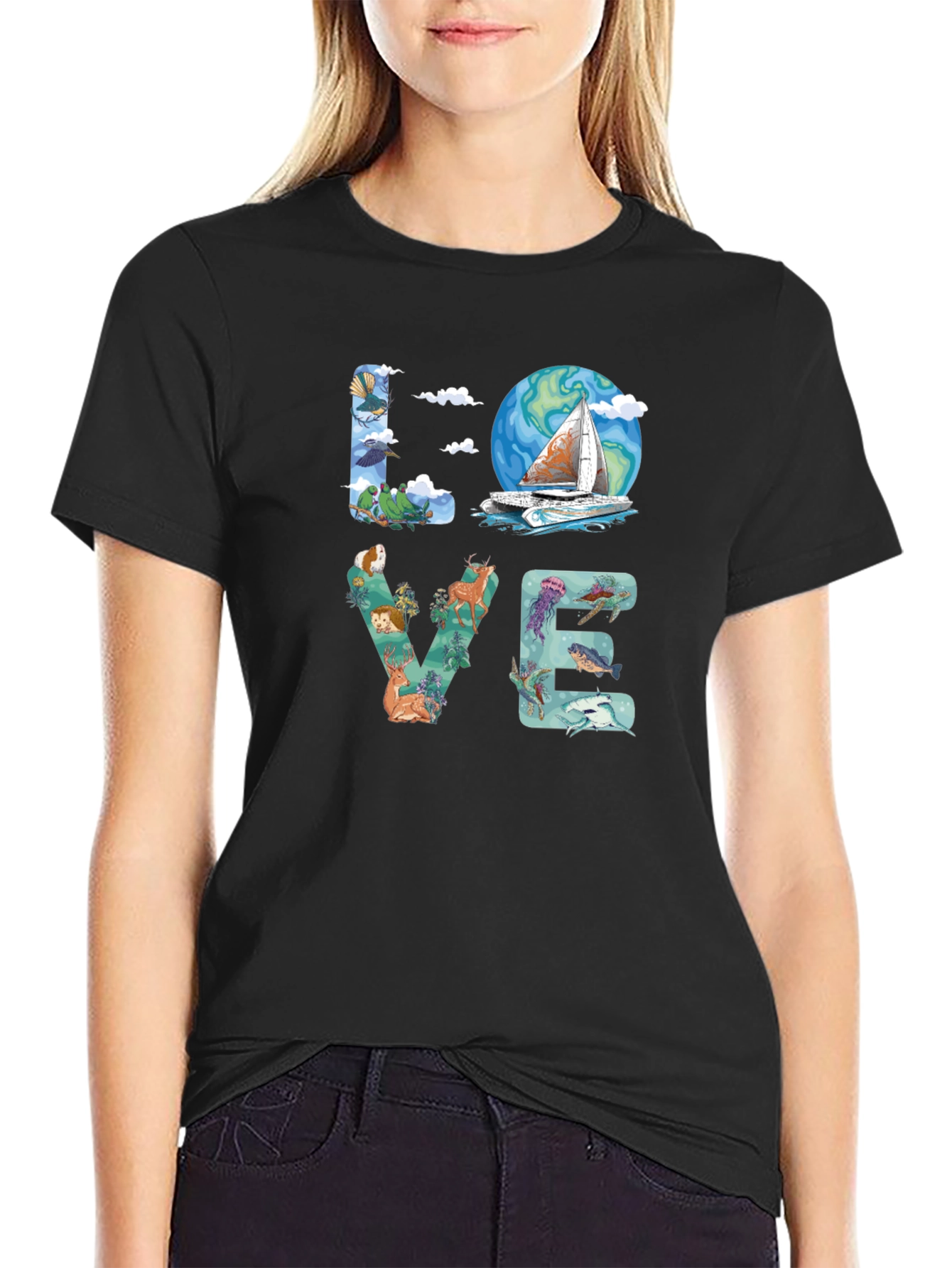 Love Nature Graphic T-Shirt