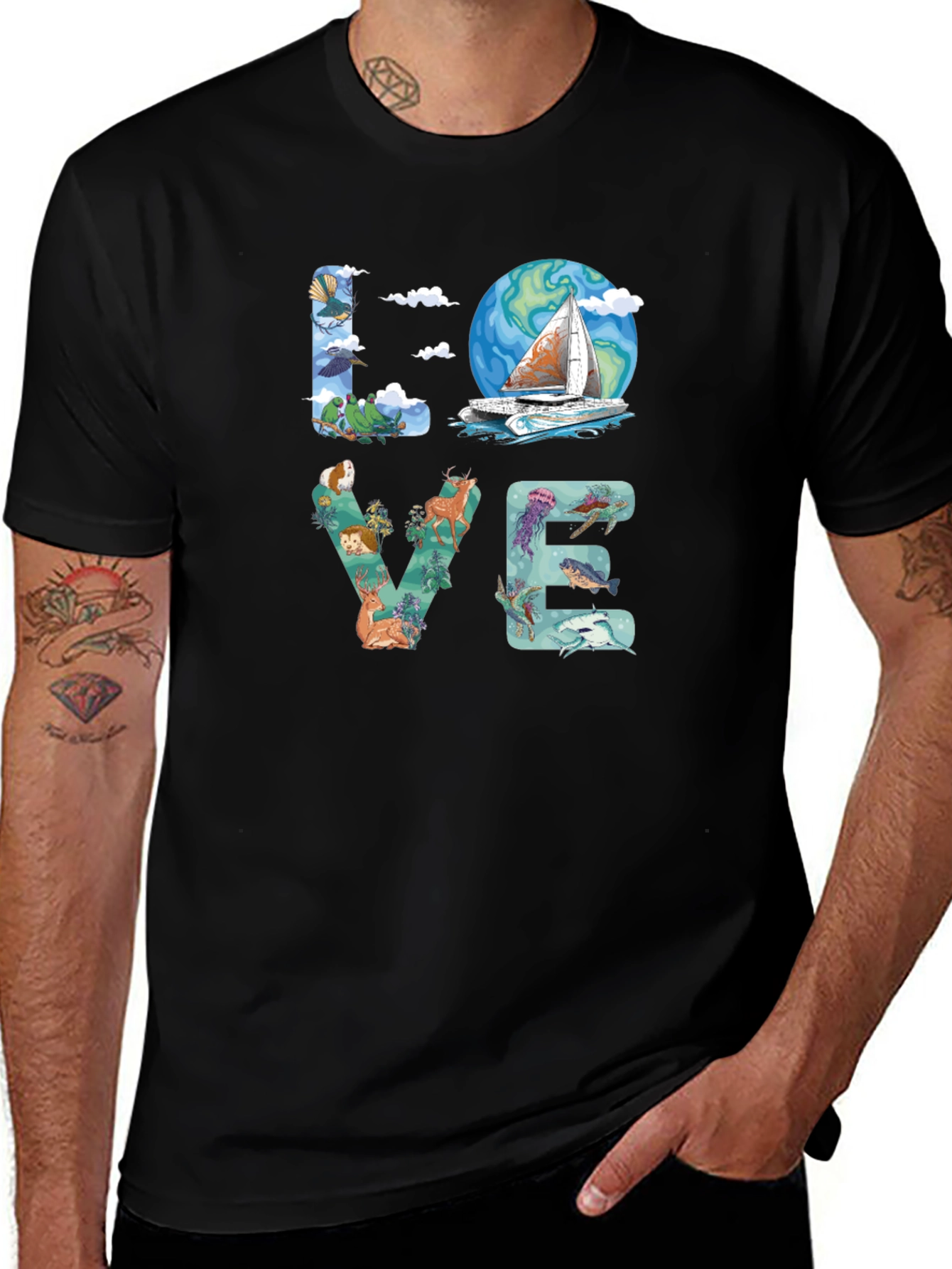 Love Nature Graphic T-Shirt