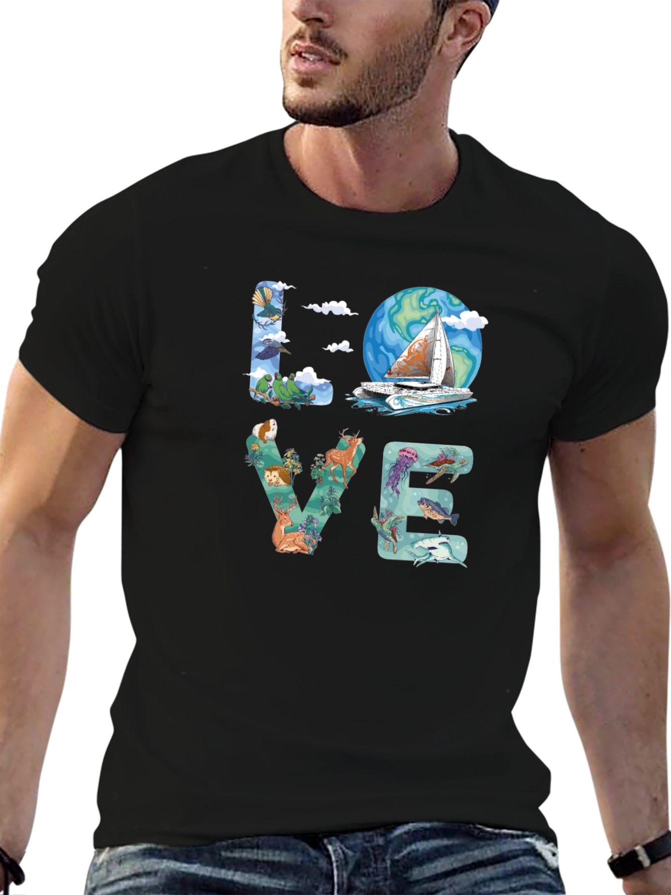 Love Nature Graphic T-Shirt