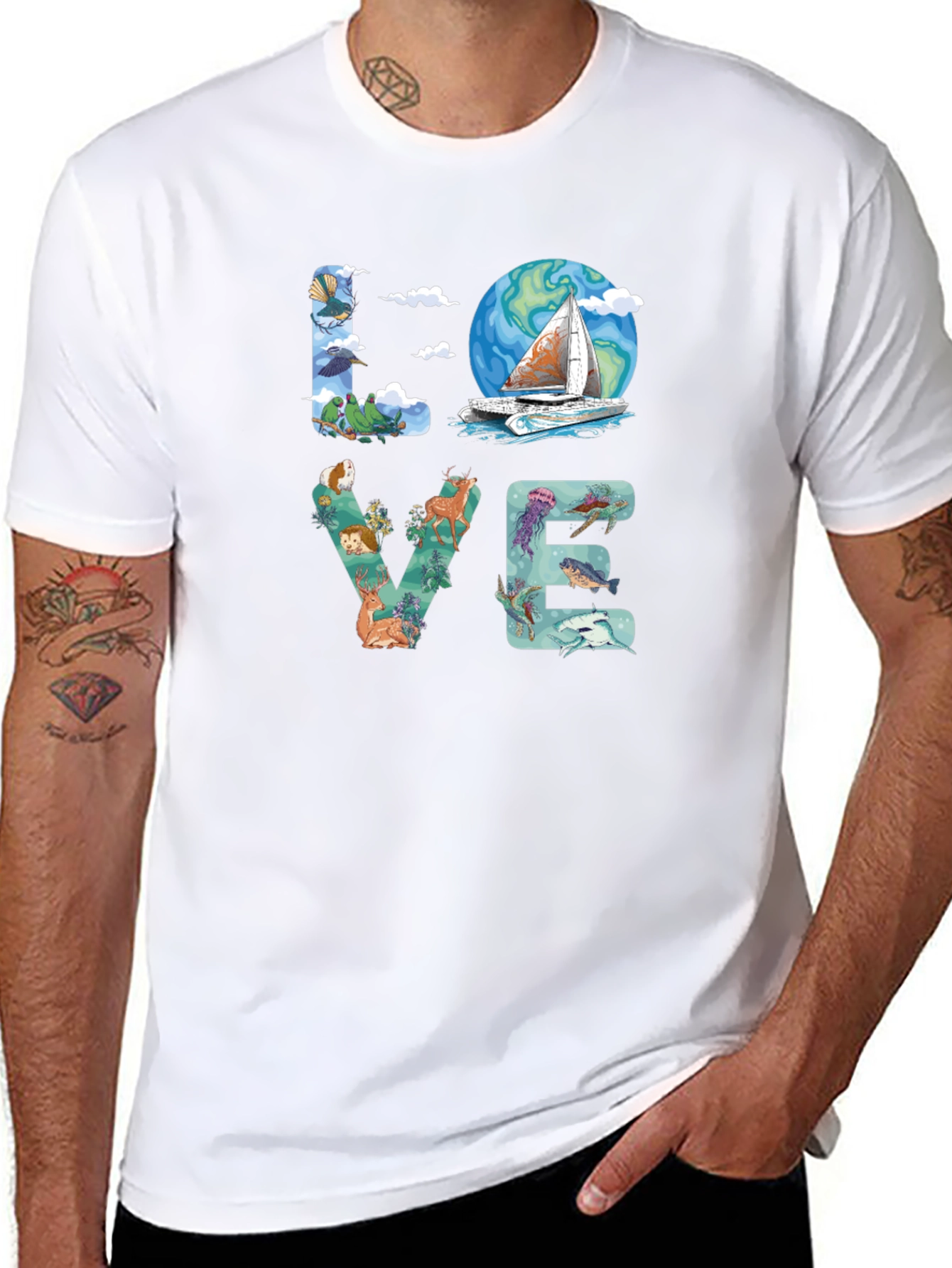 Love Nature Graphic T-Shirt