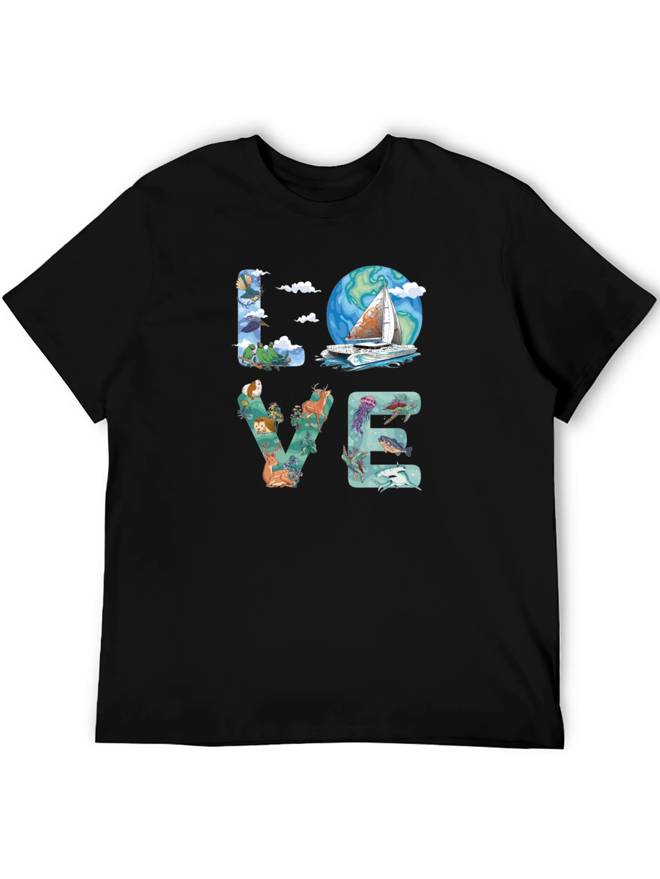 Love Nature Graphic T-Shirt
