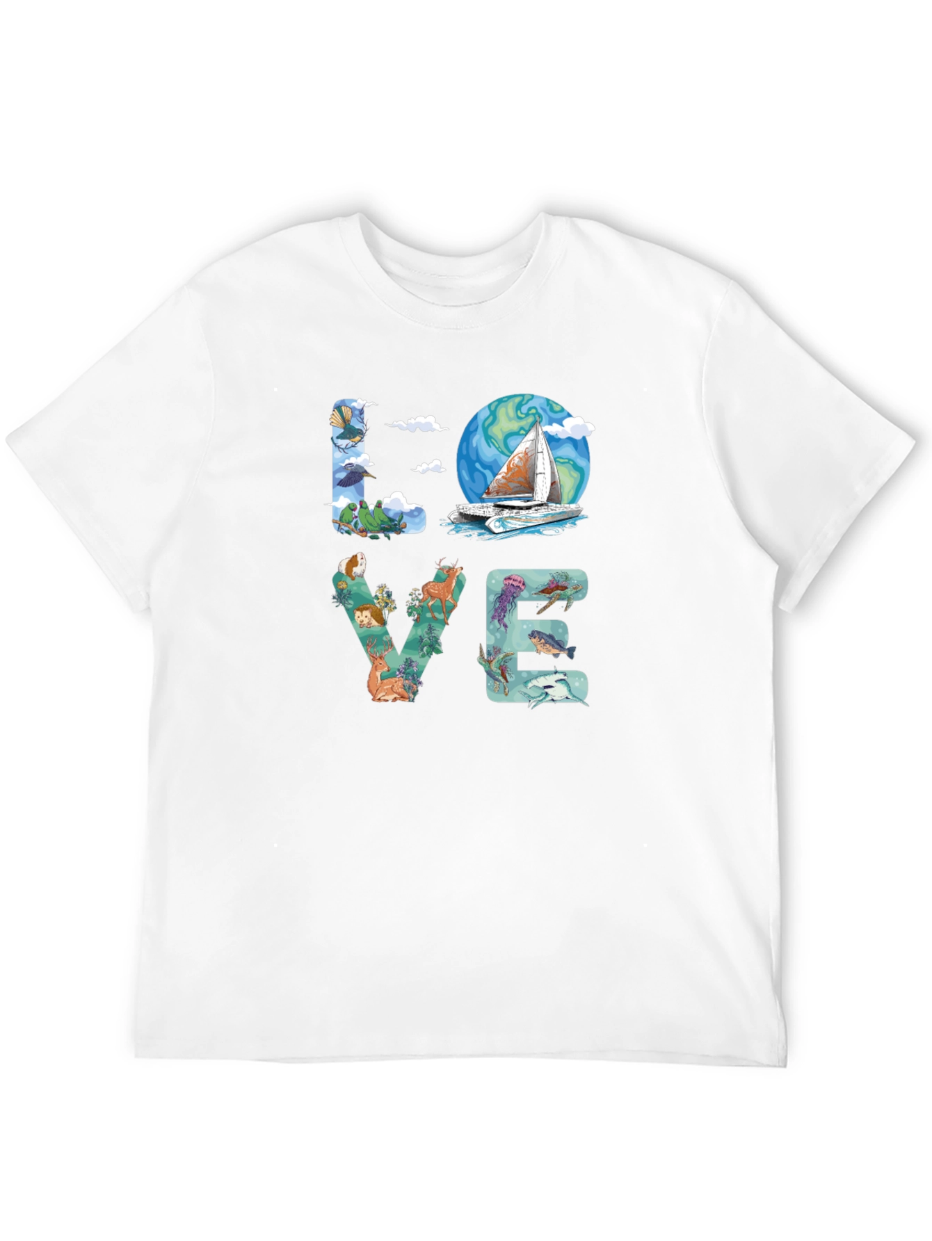 Love Nature Graphic T-Shirt