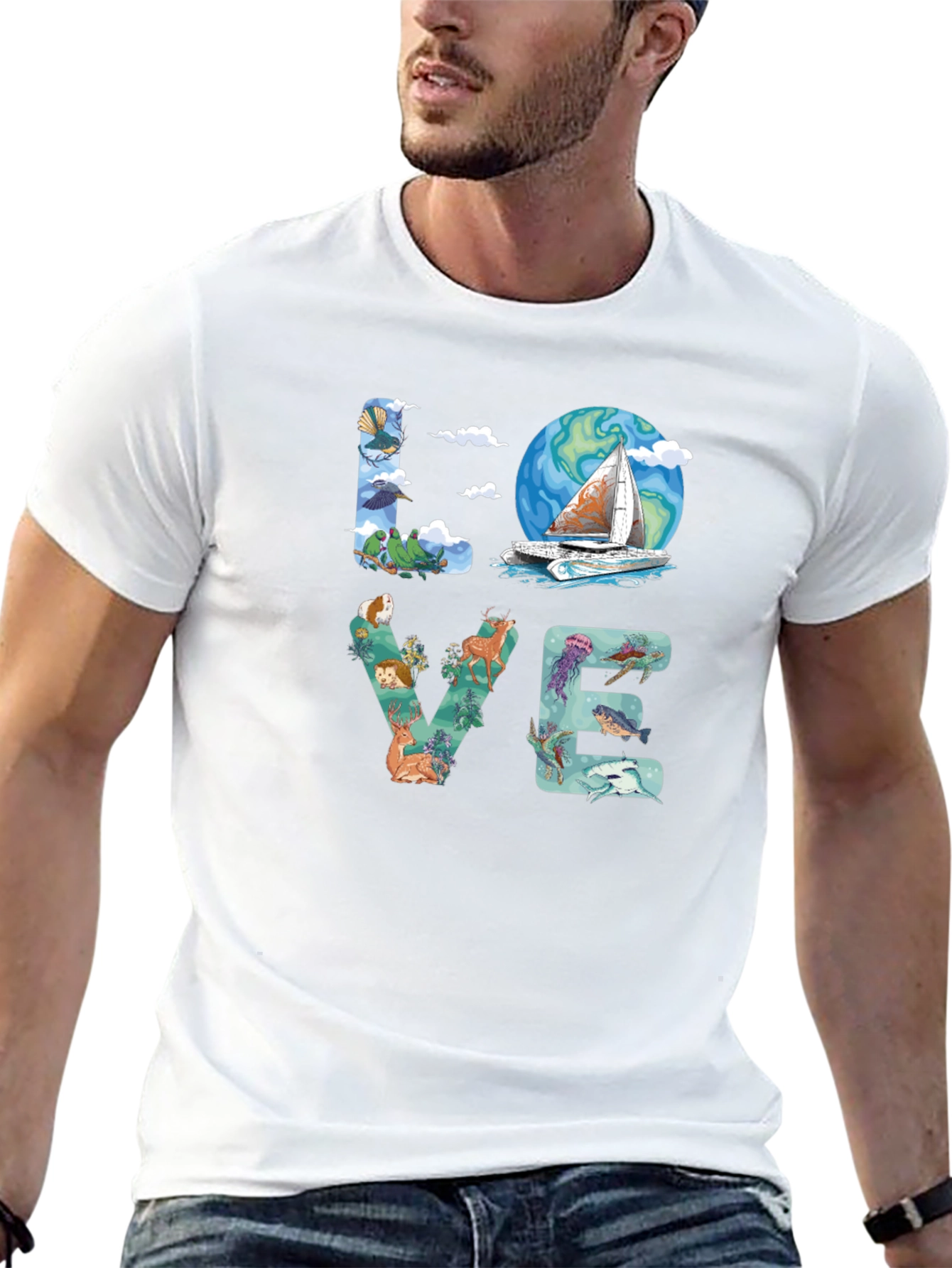 Love Nature Graphic T-Shirt