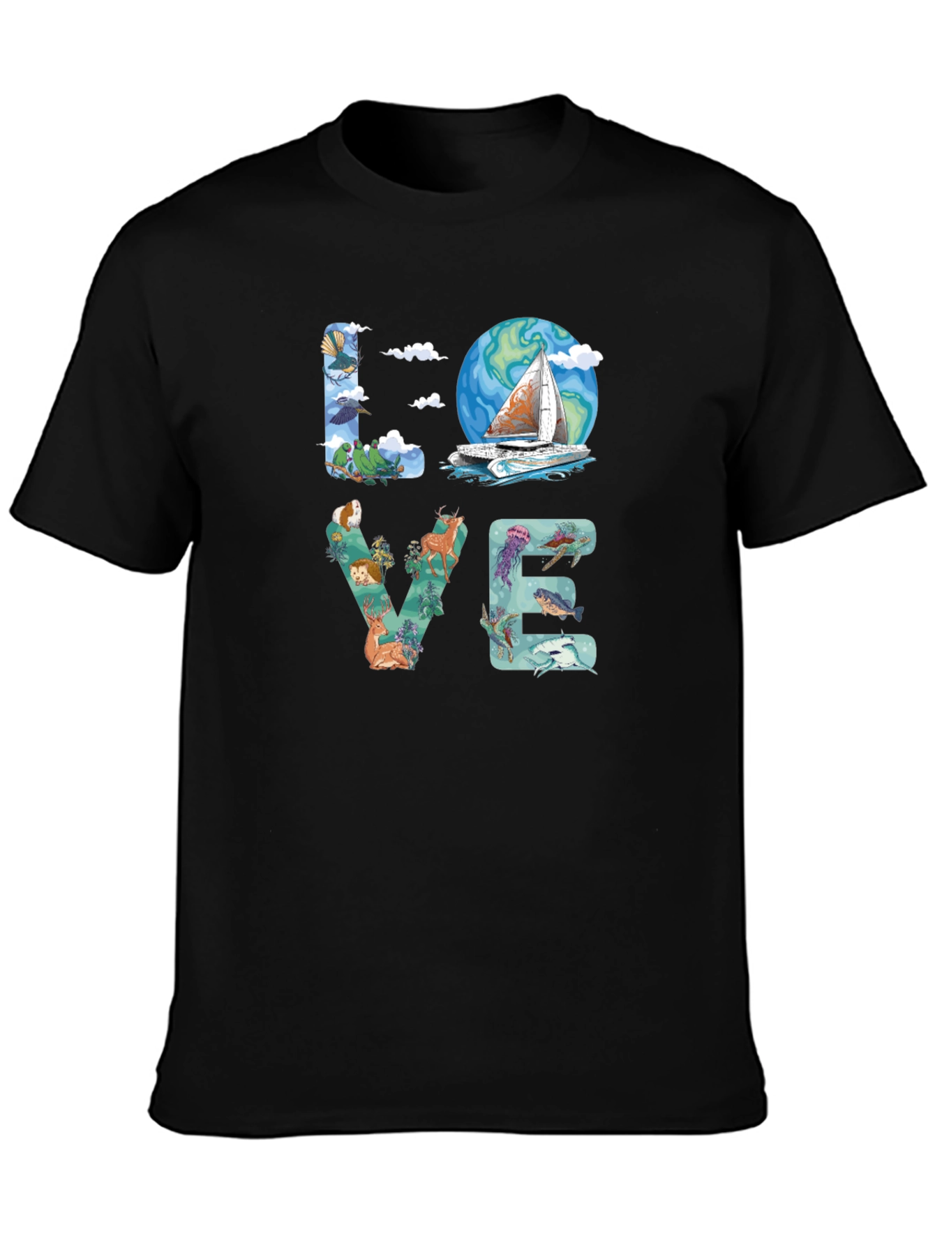 Love Nature Graphic T-Shirt