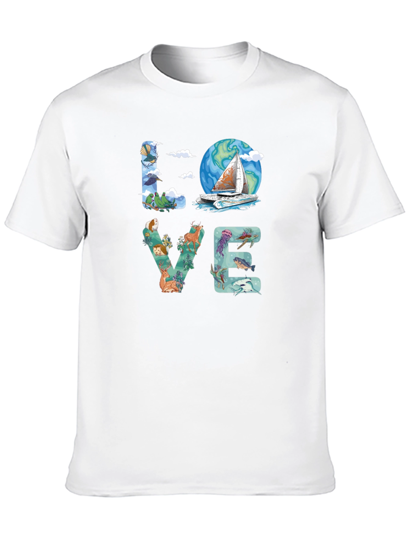 Love Nature Graphic T-Shirt