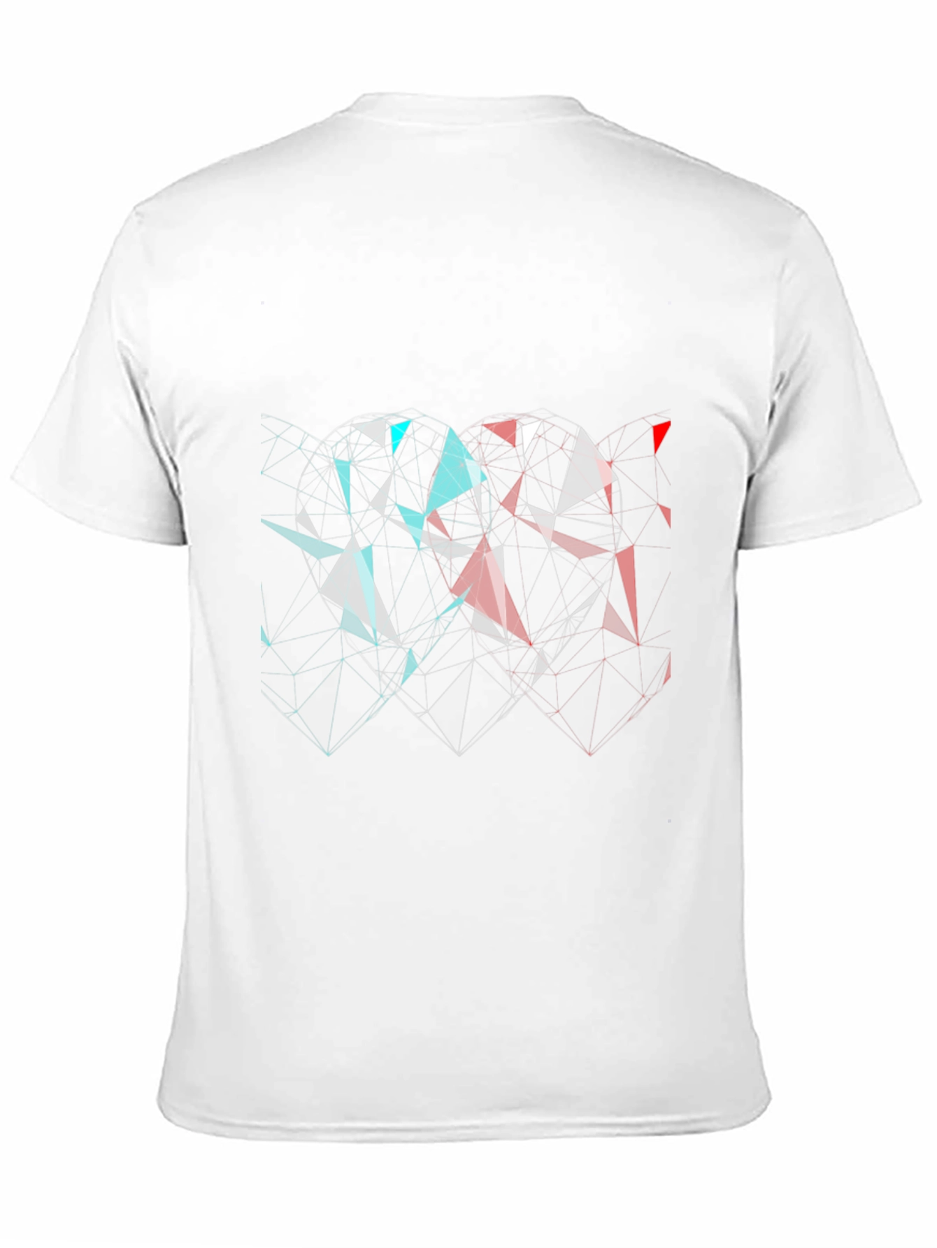 Geometric Heart Tee - Modern Graphic Print