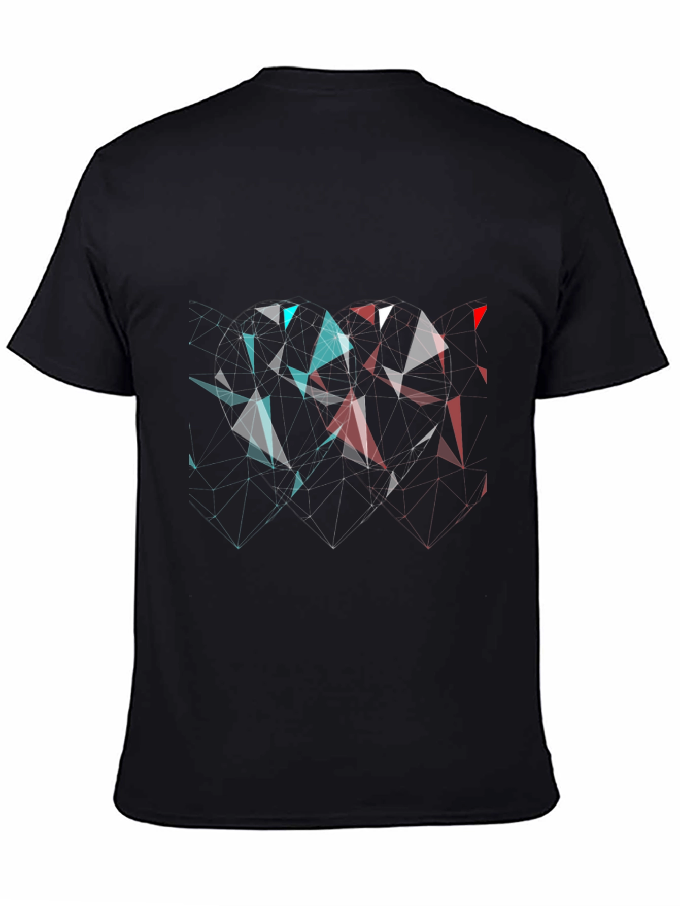 Geometric Heart Tee - Modern Graphic Print