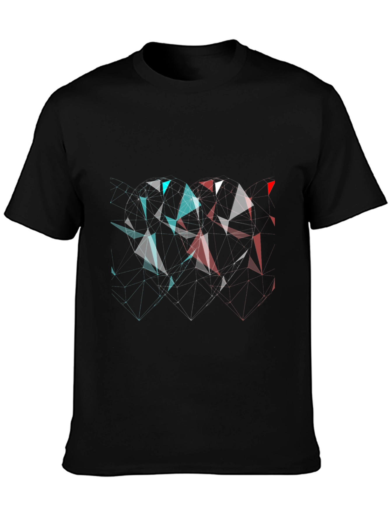 Geometric Heart Tee - Modern Graphic Print