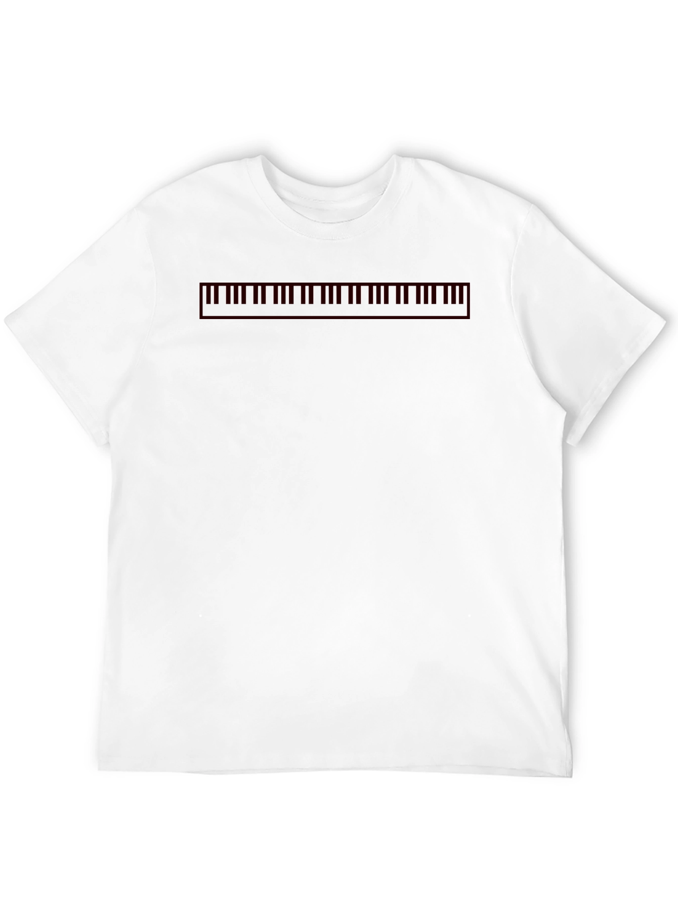 Piano Keys Graphic Black T-Shirt
