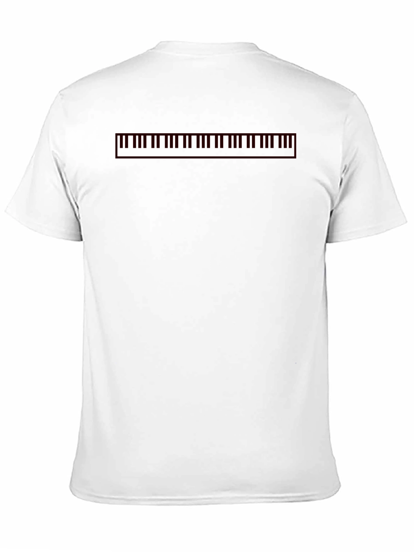 Piano Keys Graphic Black T-Shirt