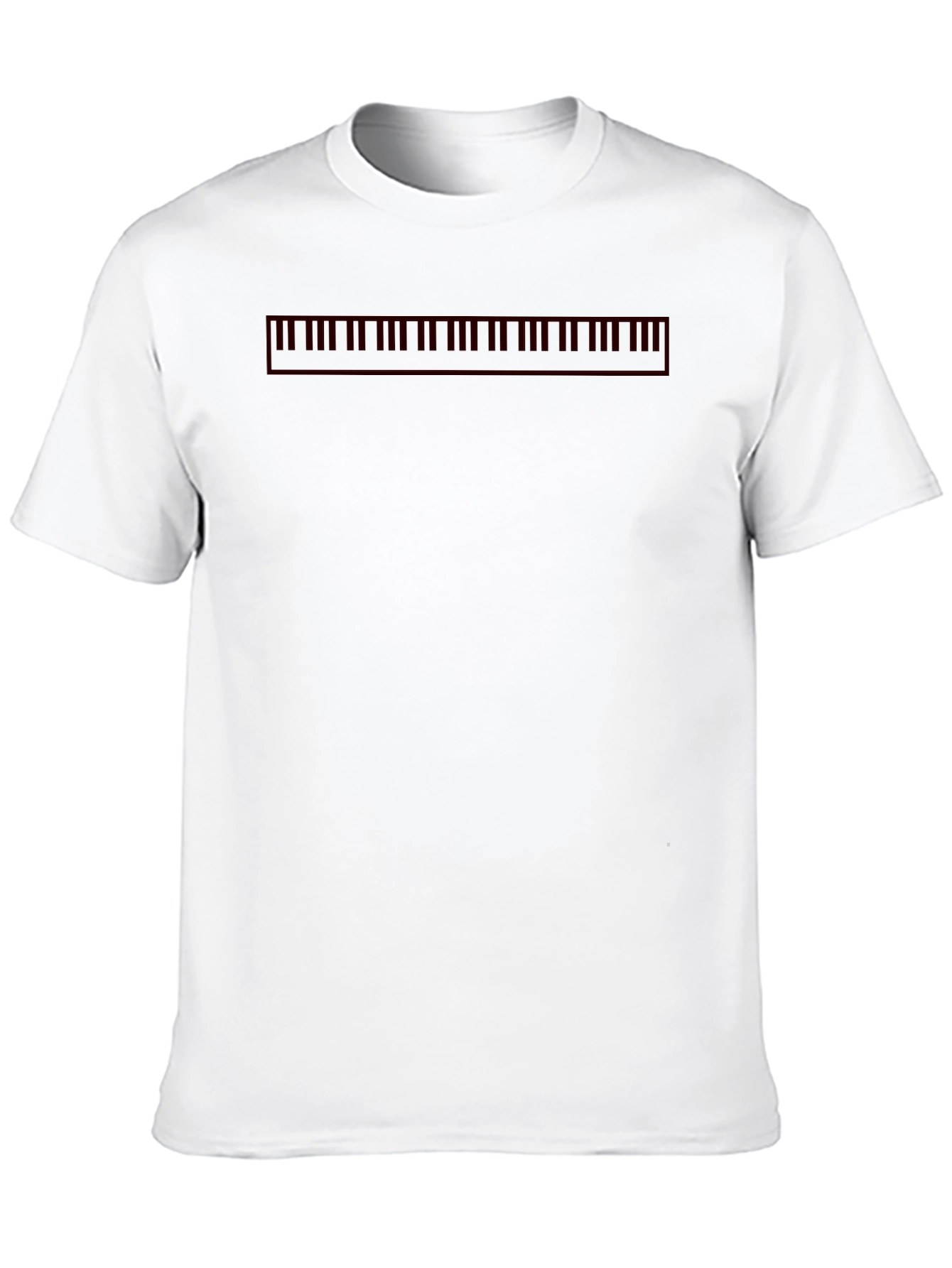 Piano Keys Graphic Black T-Shirt