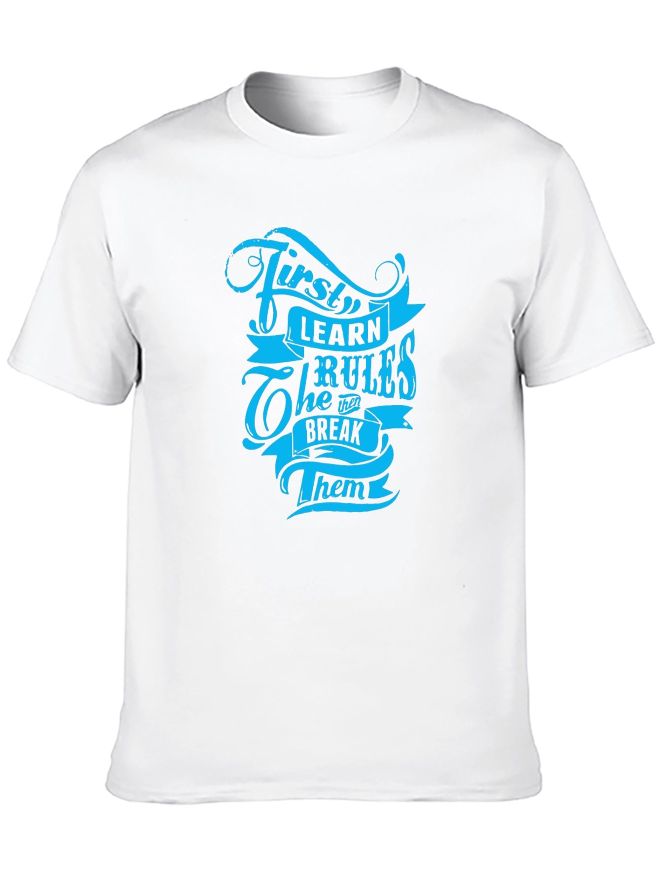 First Learn the Rules Graphic Tee - Black