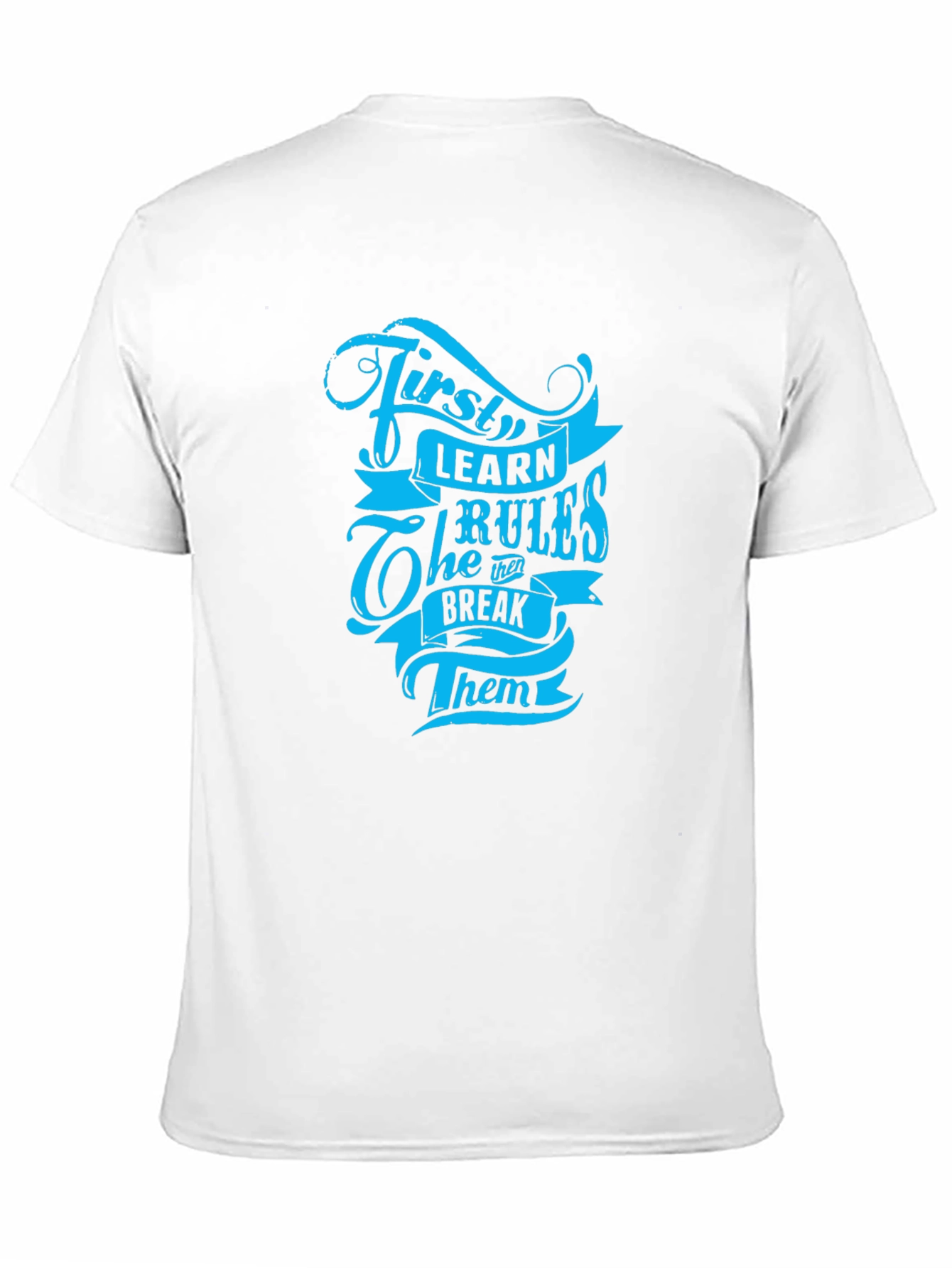 First Learn the Rules Graphic Tee - Black