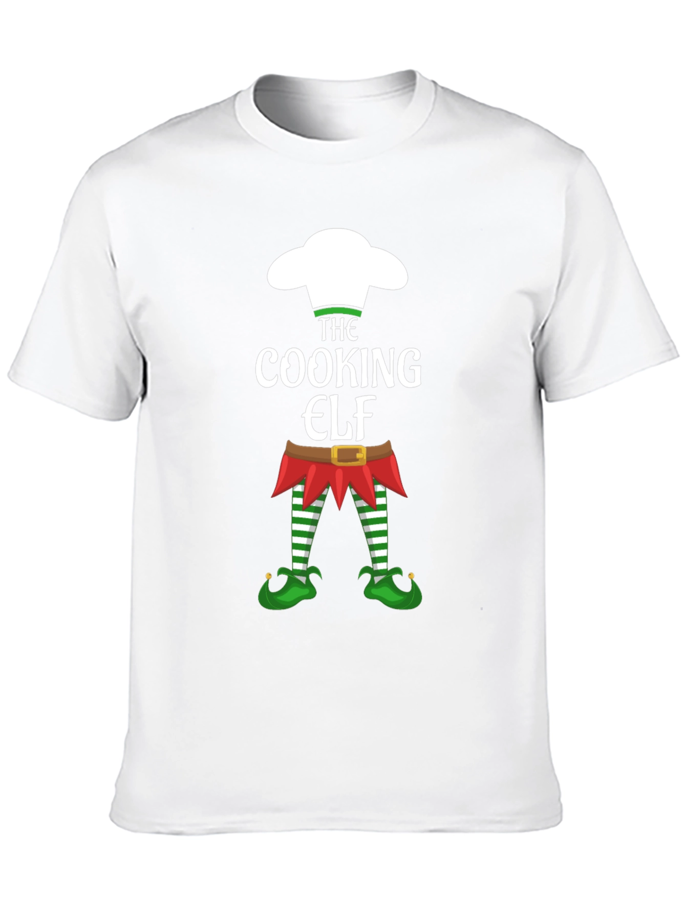 Cooking Elf Graphic Tee - Holiday Festive Shirt