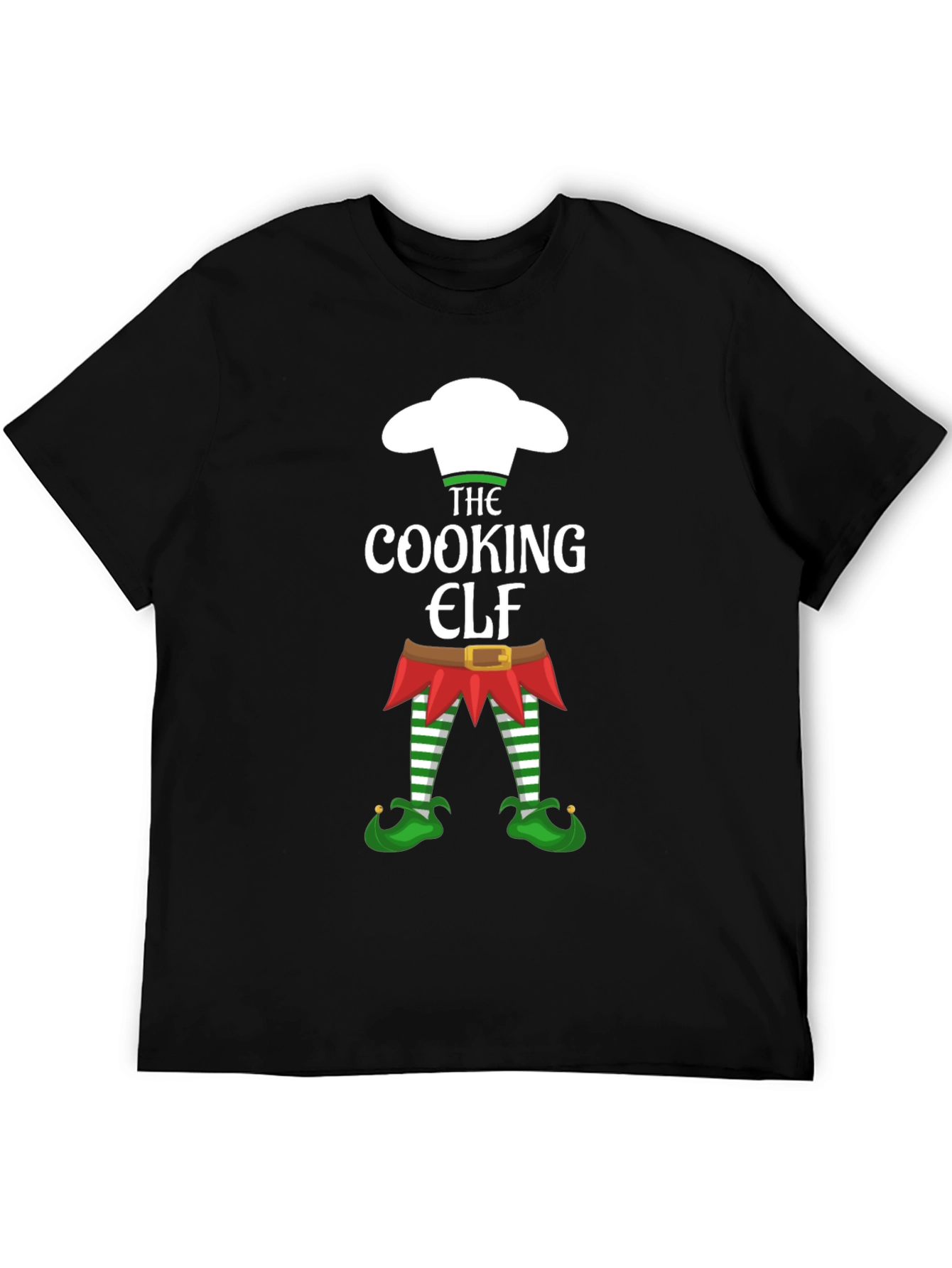 Cooking Elf Graphic Tee - Holiday Festive Shirt