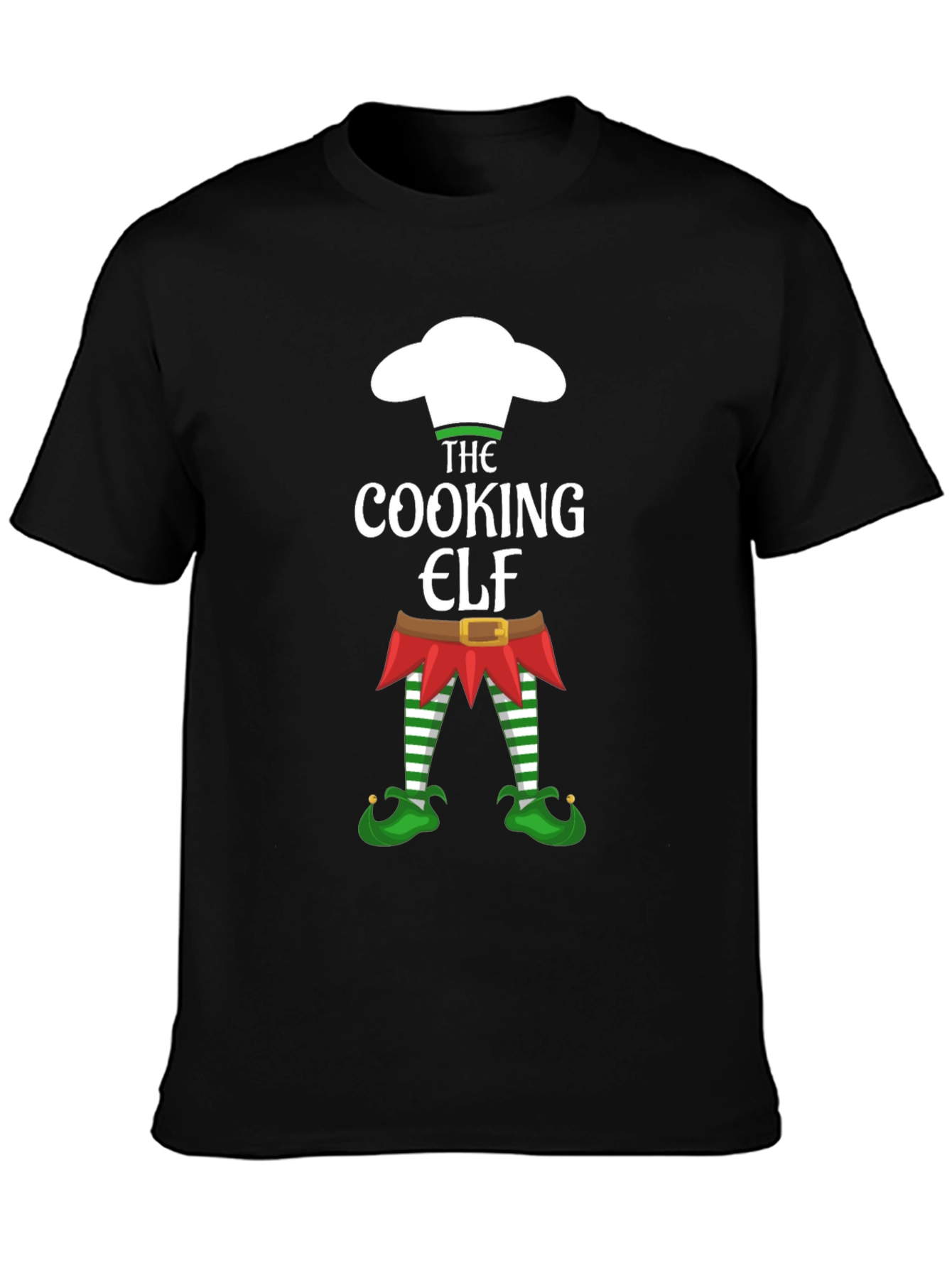 Cooking Elf Graphic Tee - Holiday Festive Shirt