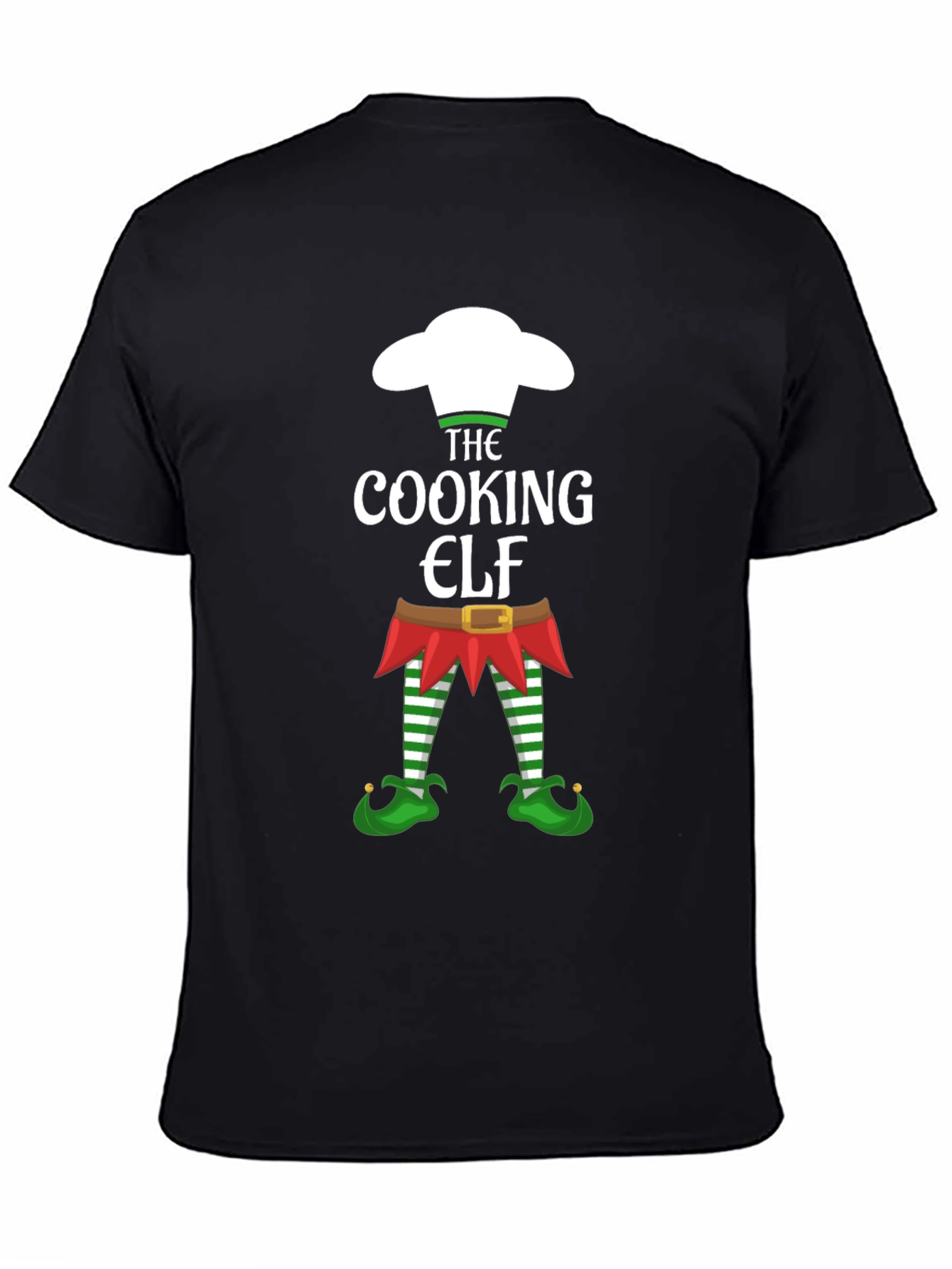 Cooking Elf Graphic Tee - Holiday Festive Shirt