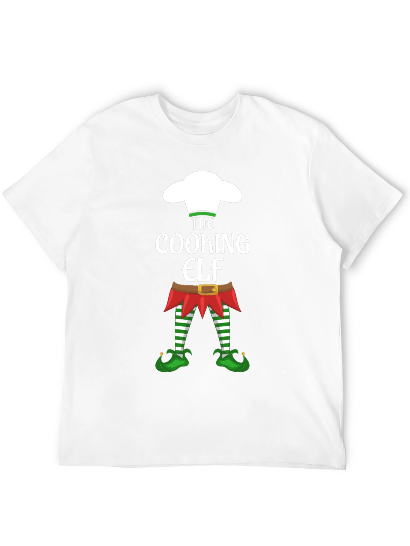 Cooking Elf Graphic Tee - Holiday Festive Shirt