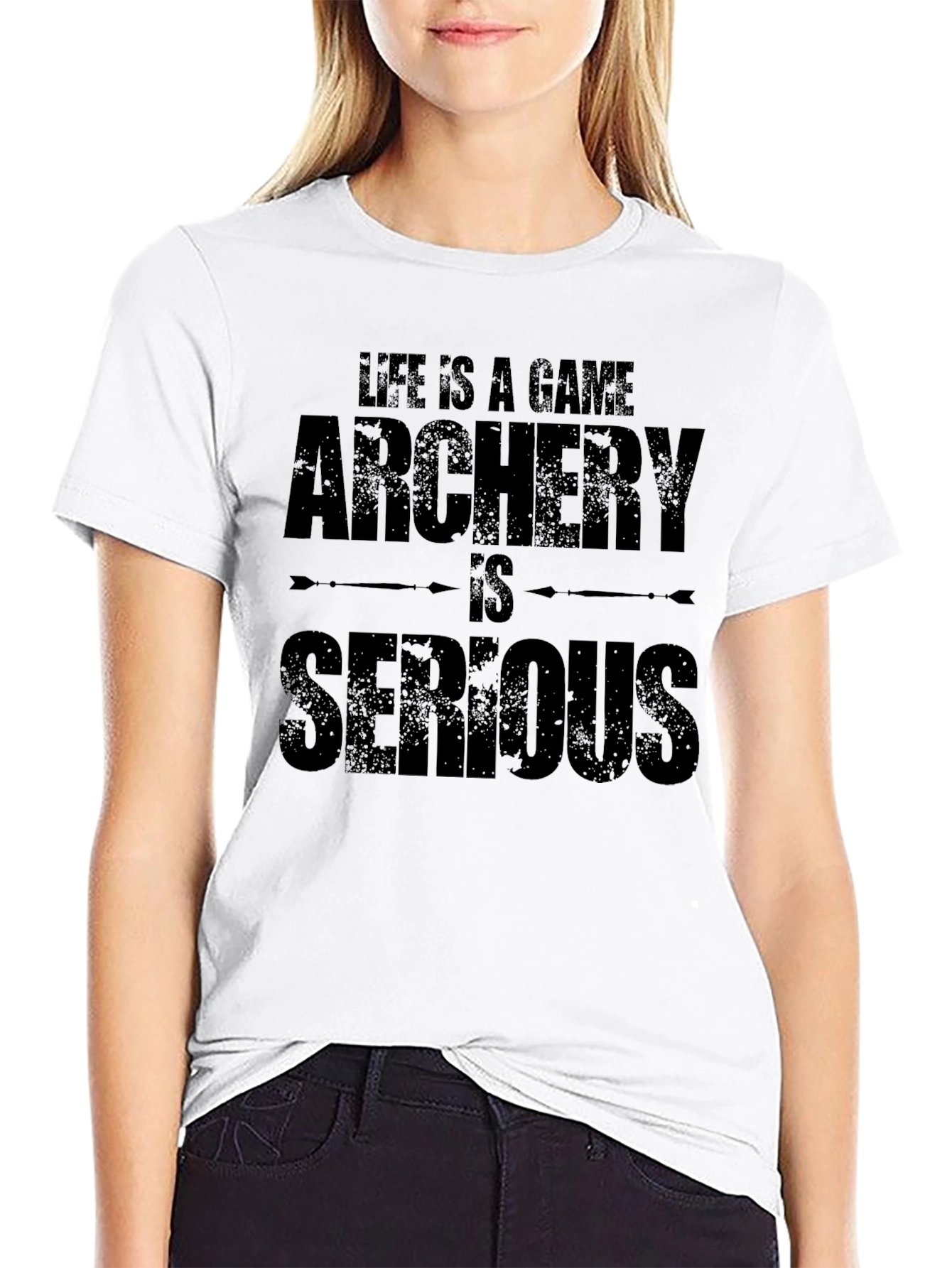 Archery is Serious Black T-Shirt