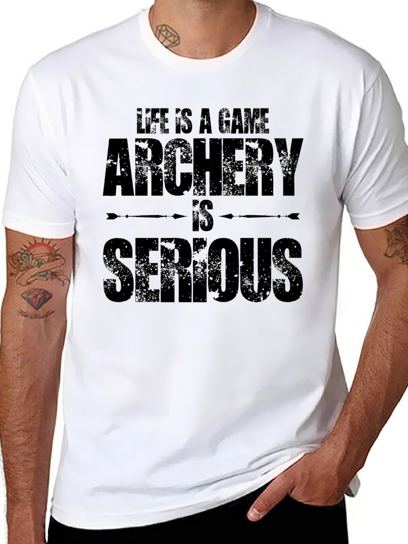 Archery is Serious Black T-Shirt