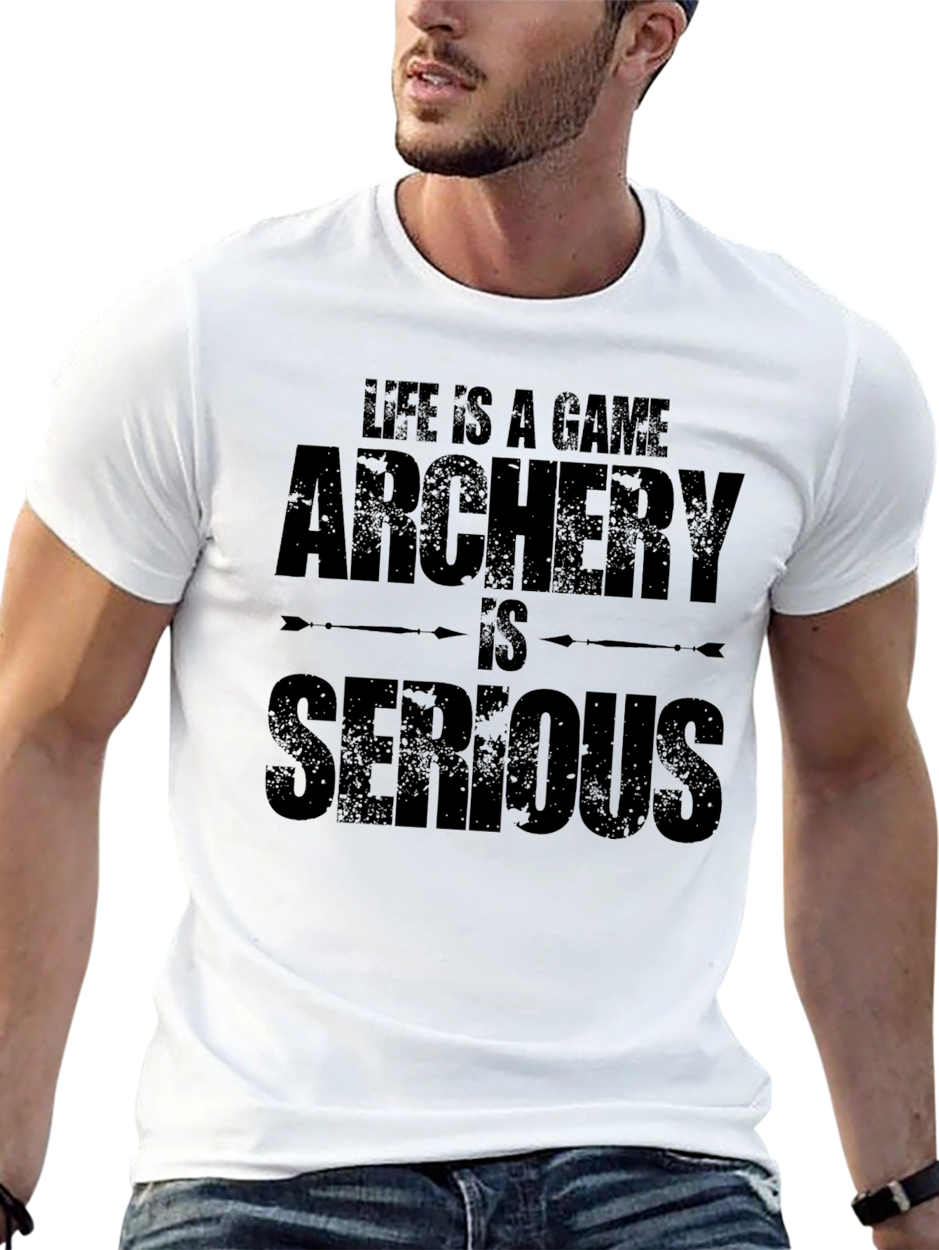 Archery is Serious Black T-Shirt