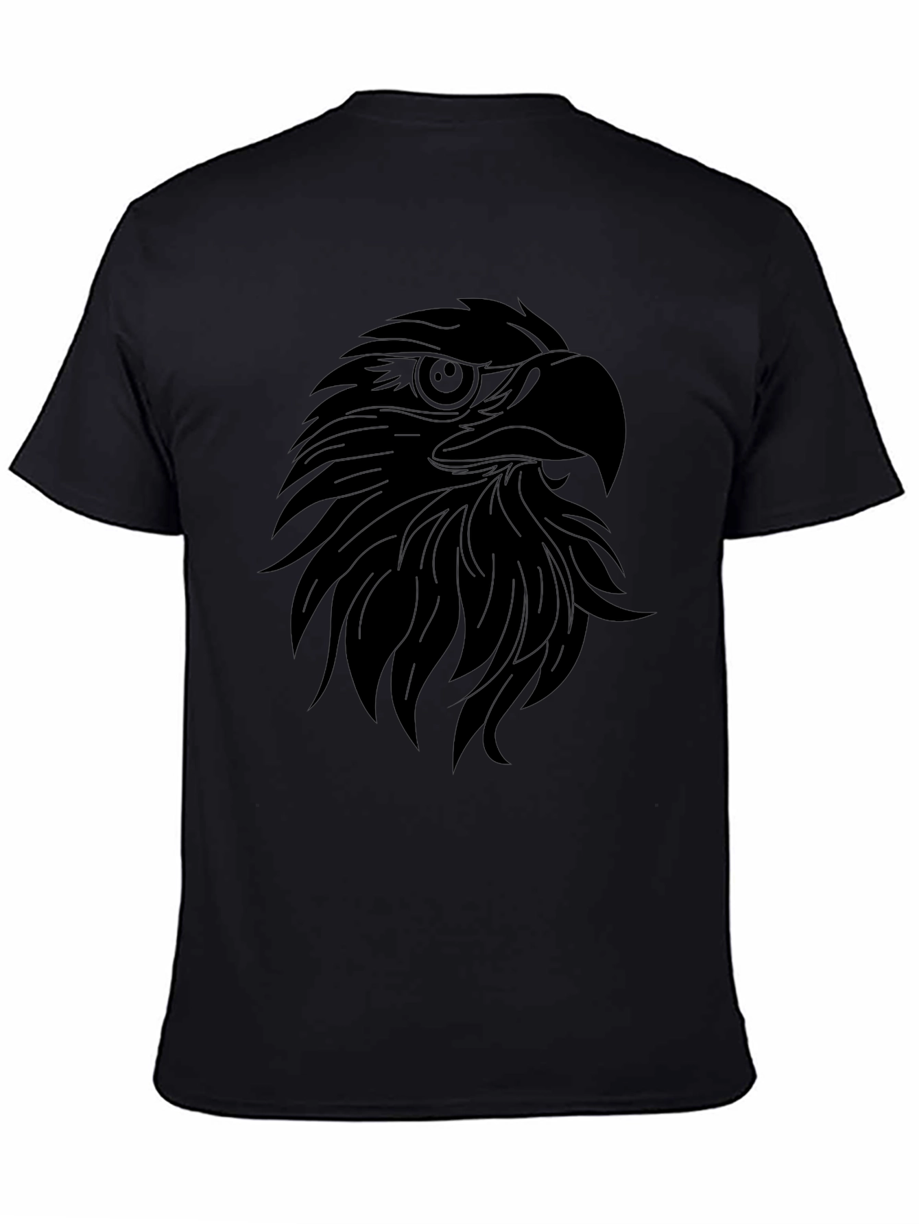 Mens Black Eagle Graphic Tee