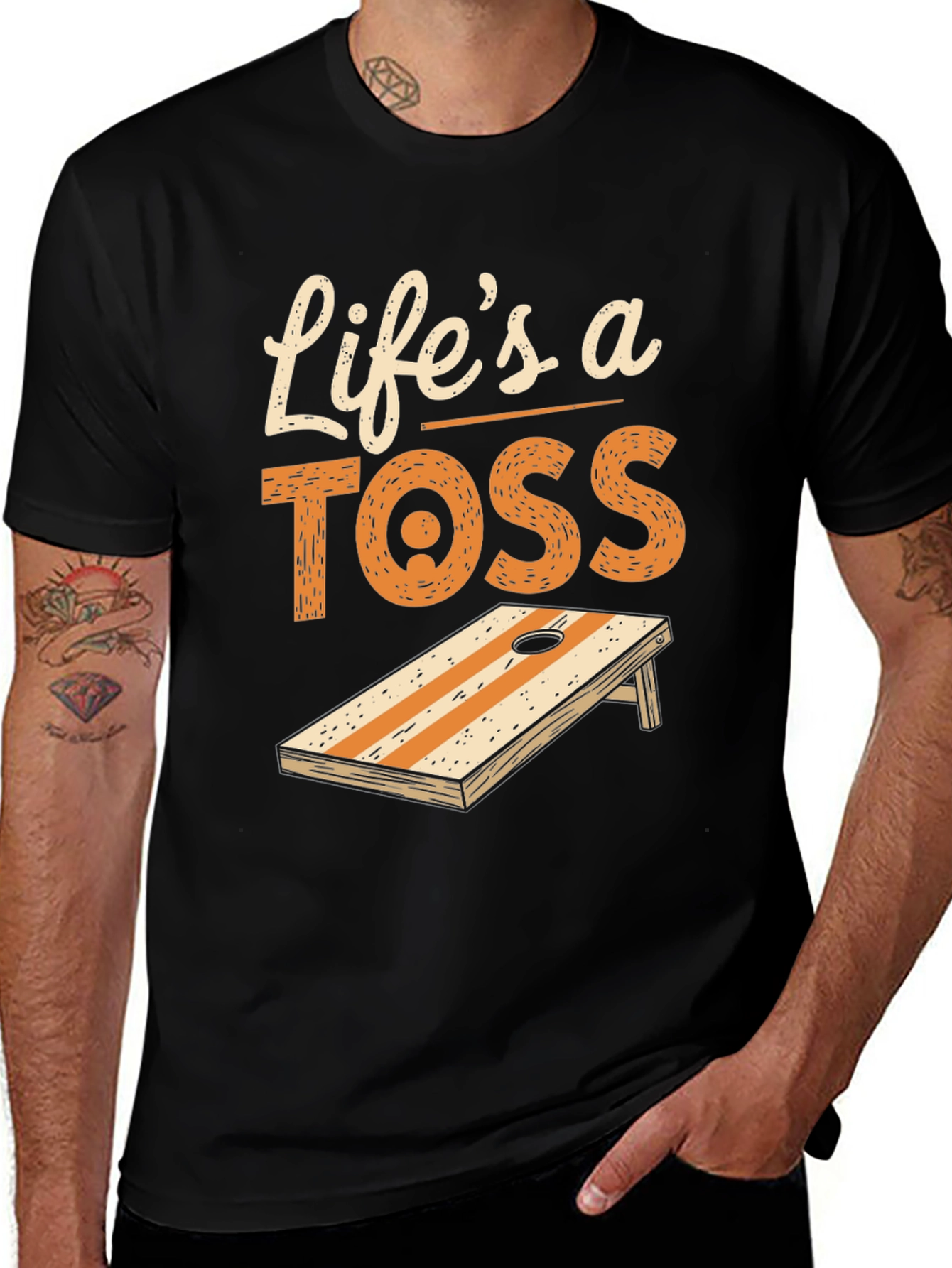 Lifes a Toss Cornhole T-Shirt