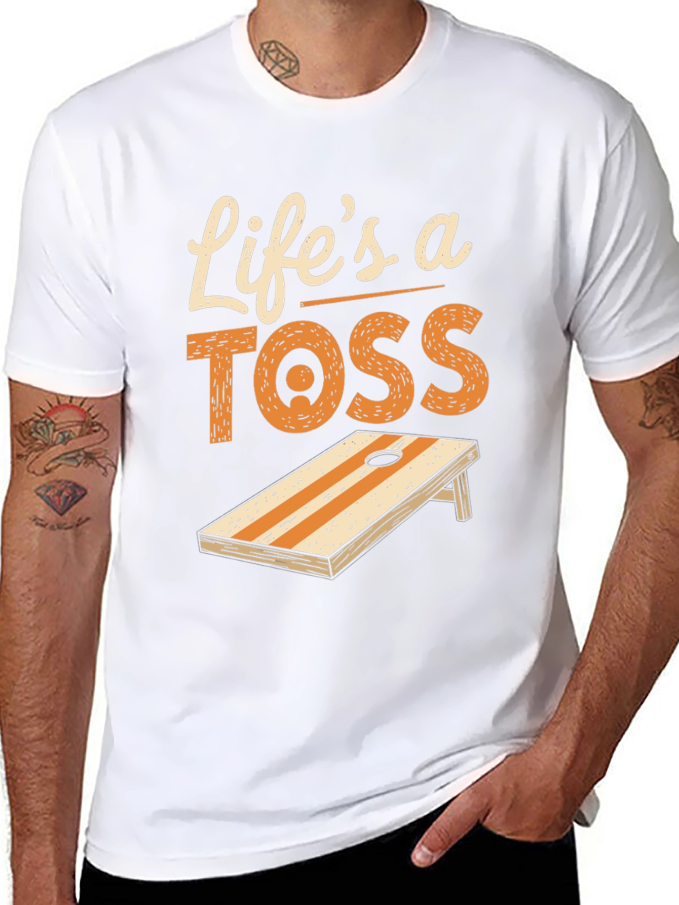 Lifes a Toss Cornhole T-Shirt