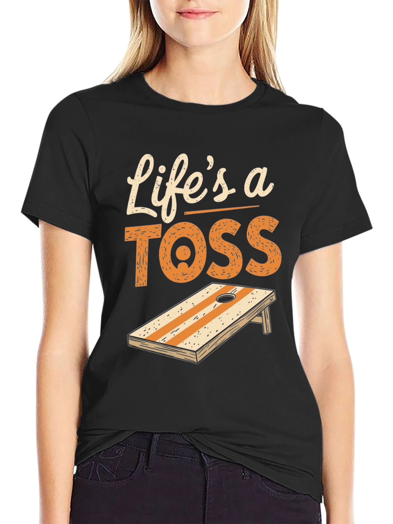 Lifes a Toss Cornhole T-Shirt