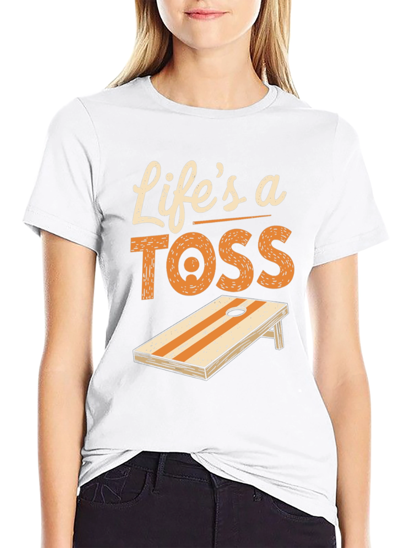 Lifes a Toss Cornhole T-Shirt