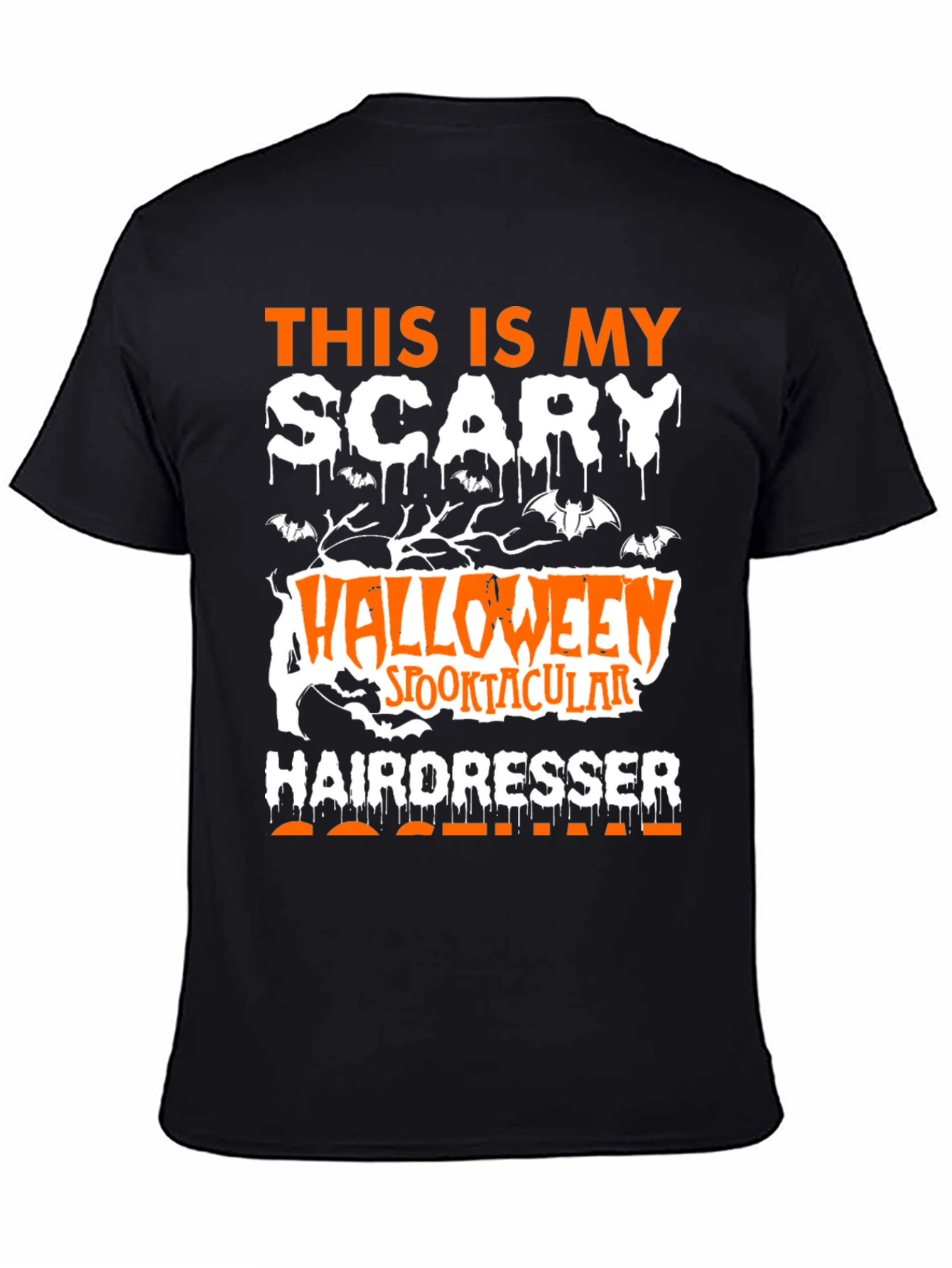 Scary Halloween Hairdresser Costume T-Shirt