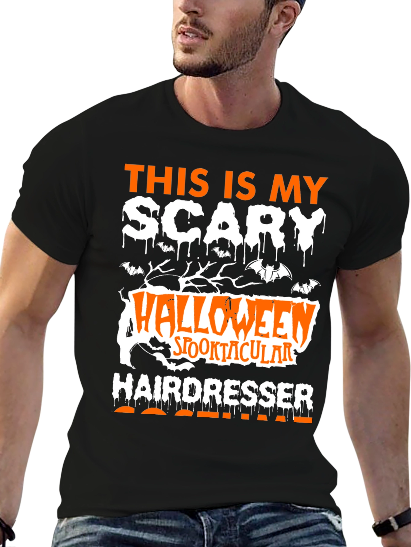 Scary Halloween Hairdresser Costume T-Shirt