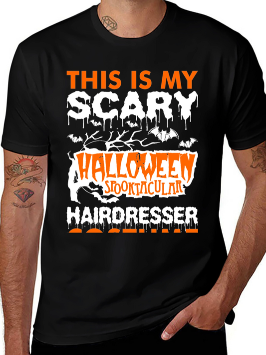 Scary Halloween Hairdresser Costume T-Shirt