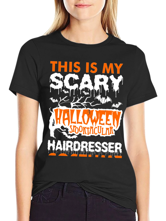 Scary Halloween Hairdresser Costume T-Shirt