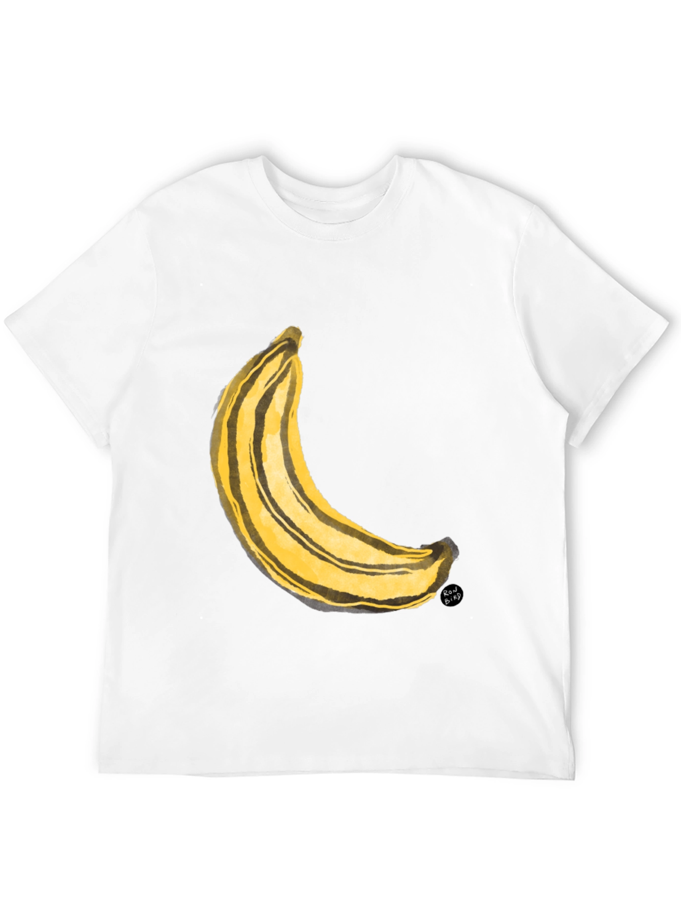 Banana Art Graphic Tee - Black Unisex T-Shirt