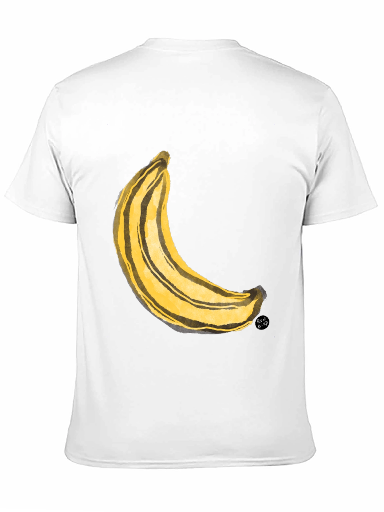 Banana Art Graphic Tee - Black Unisex T-Shirt