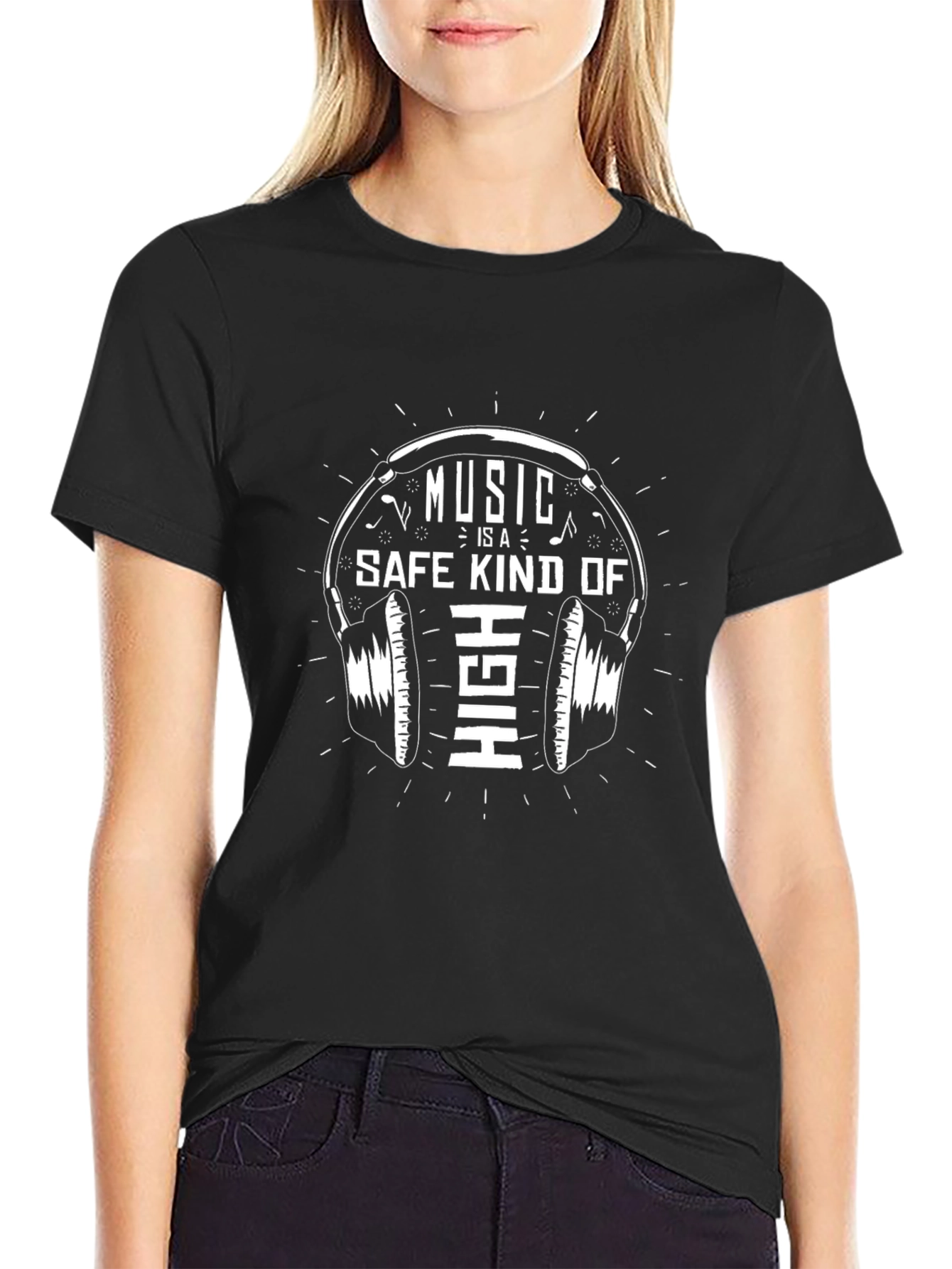 Music is a Safe Kind of High Graphic T-Shirt