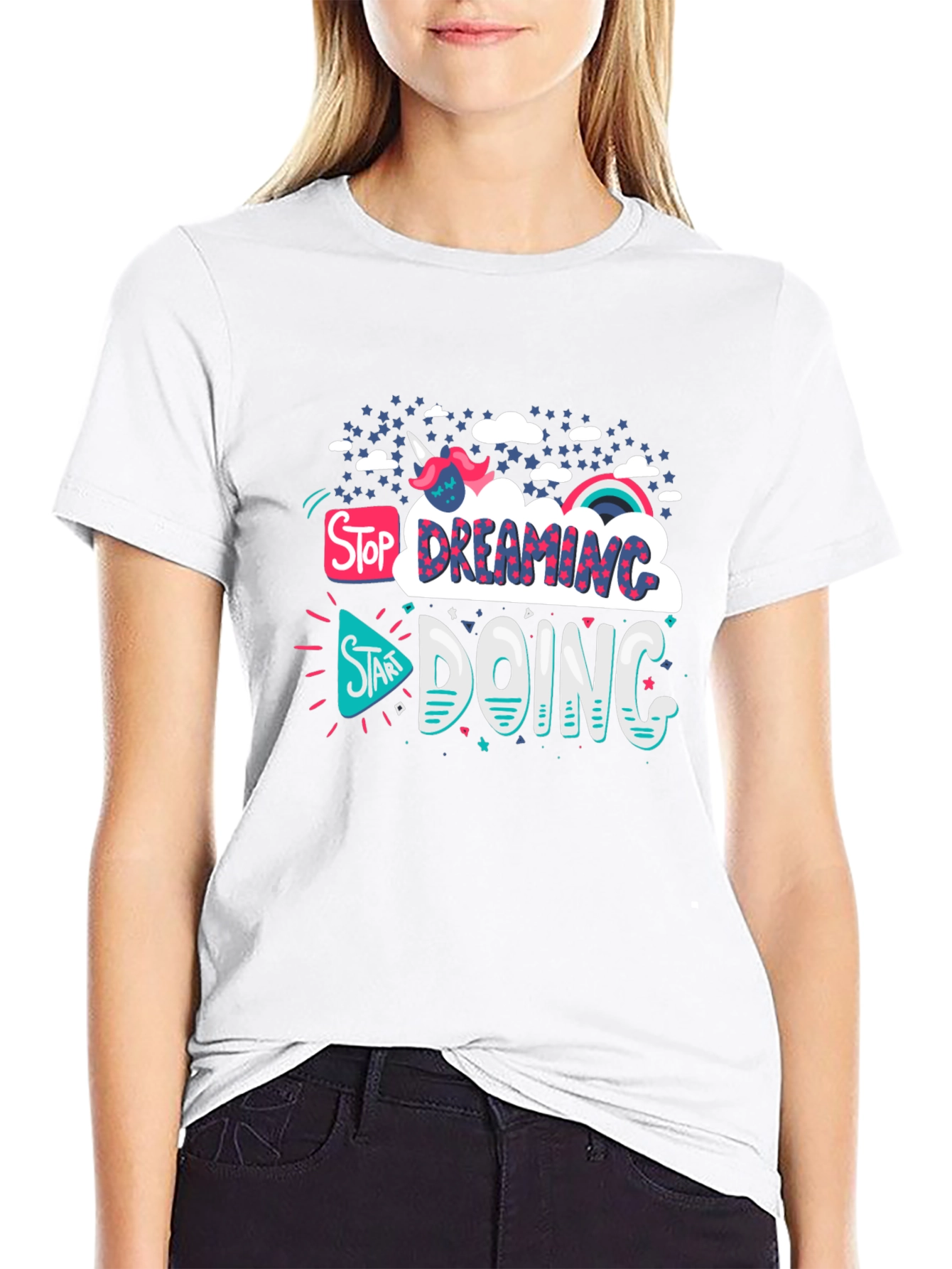 Stop Dreaming Doing T-Shirt - Black