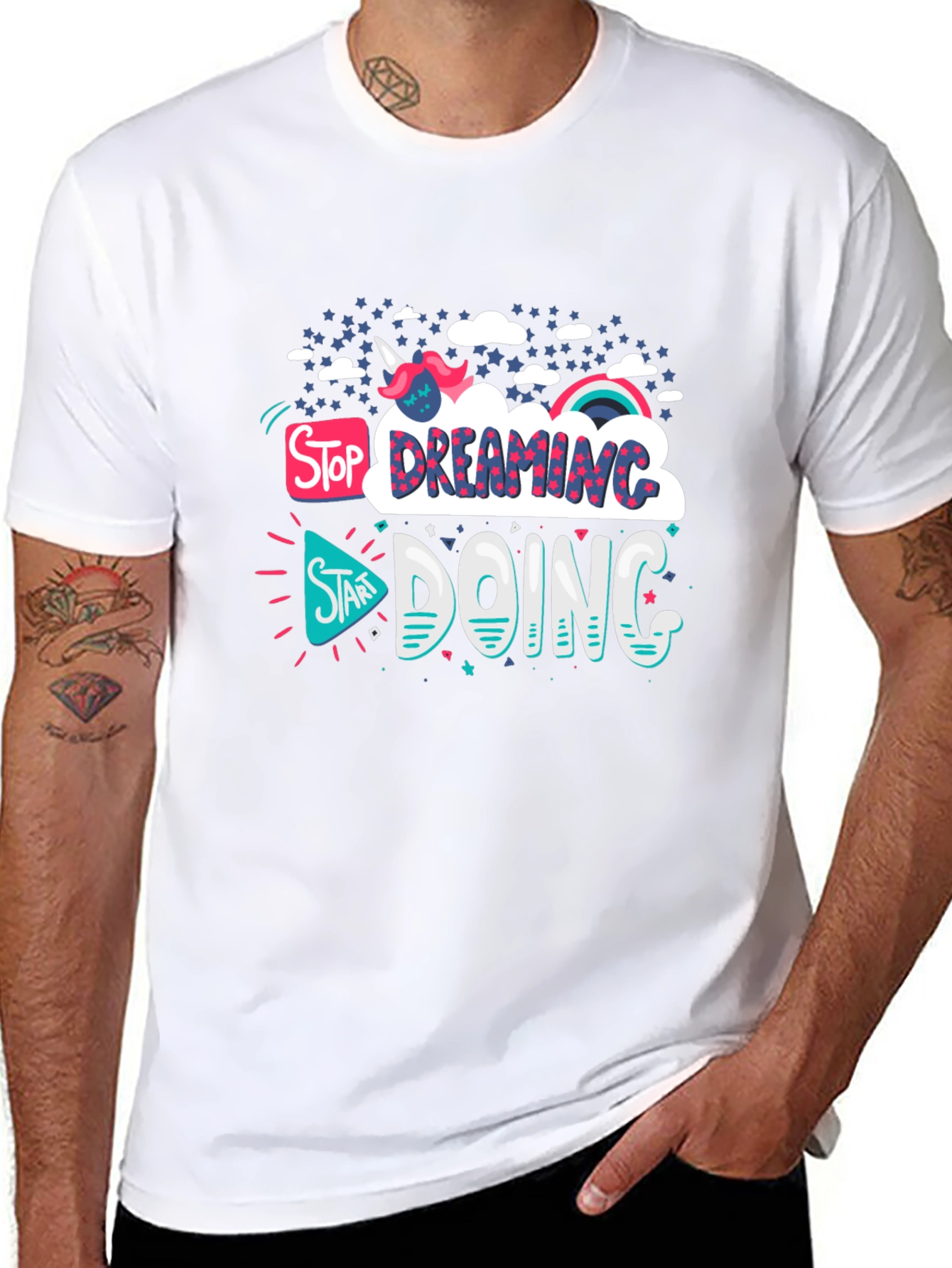 Stop Dreaming Doing T-Shirt - Black
